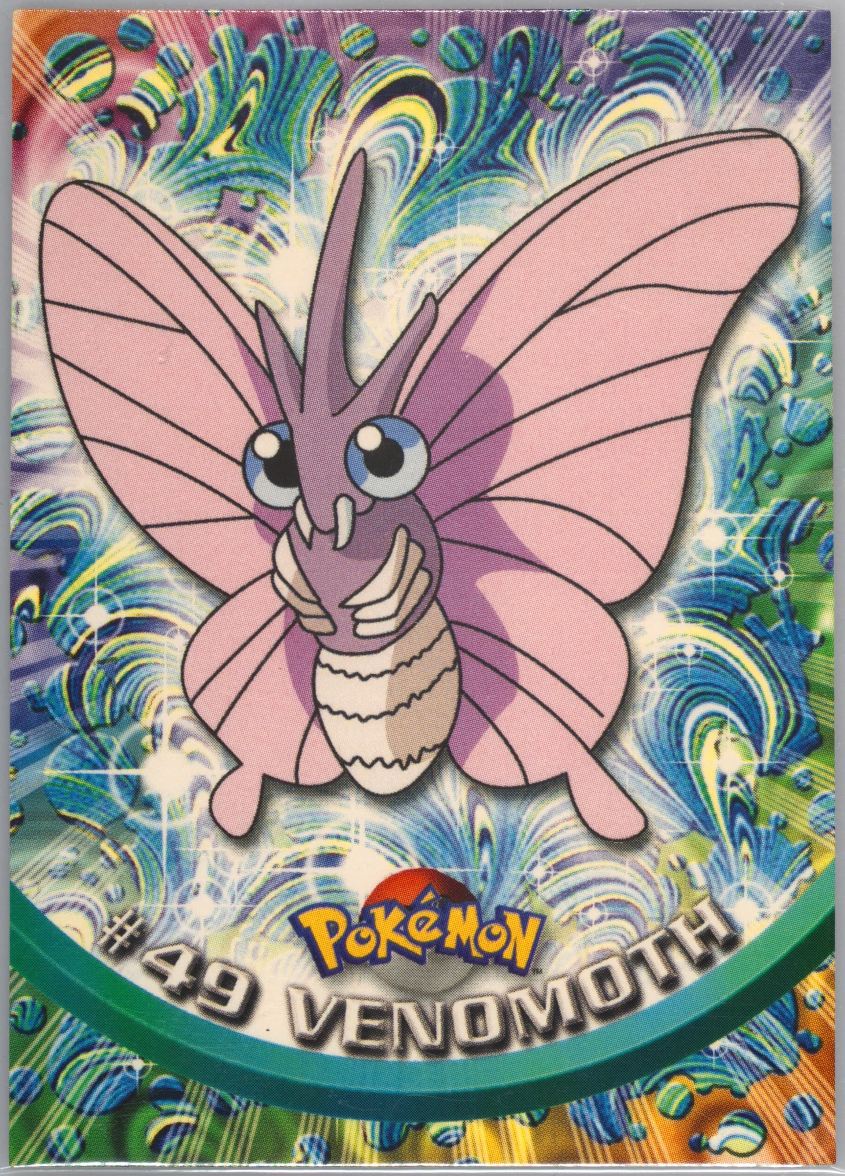Venomoth United Kingdom (49) 1999 Topps Pokemon TV