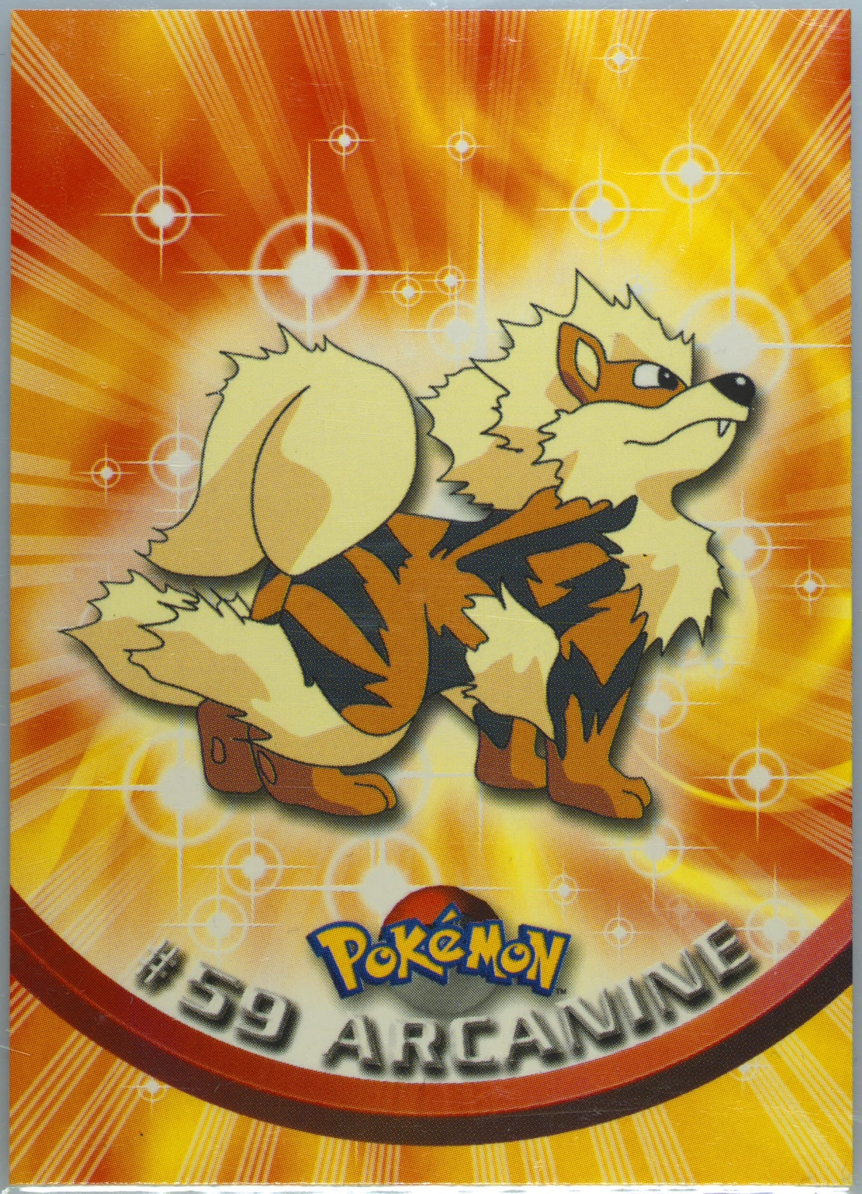 Arcanine United Kingdom (59) 1999 Topps Pokemon TV