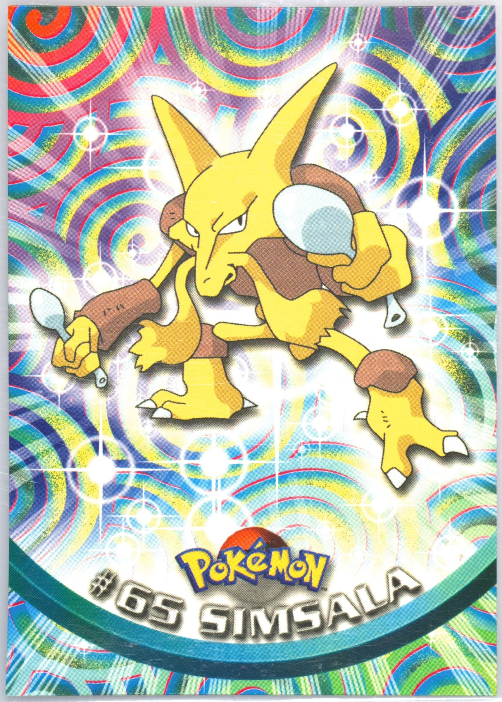 Alakazam United Kingdom (65) 1999 Topps Pokemon TV