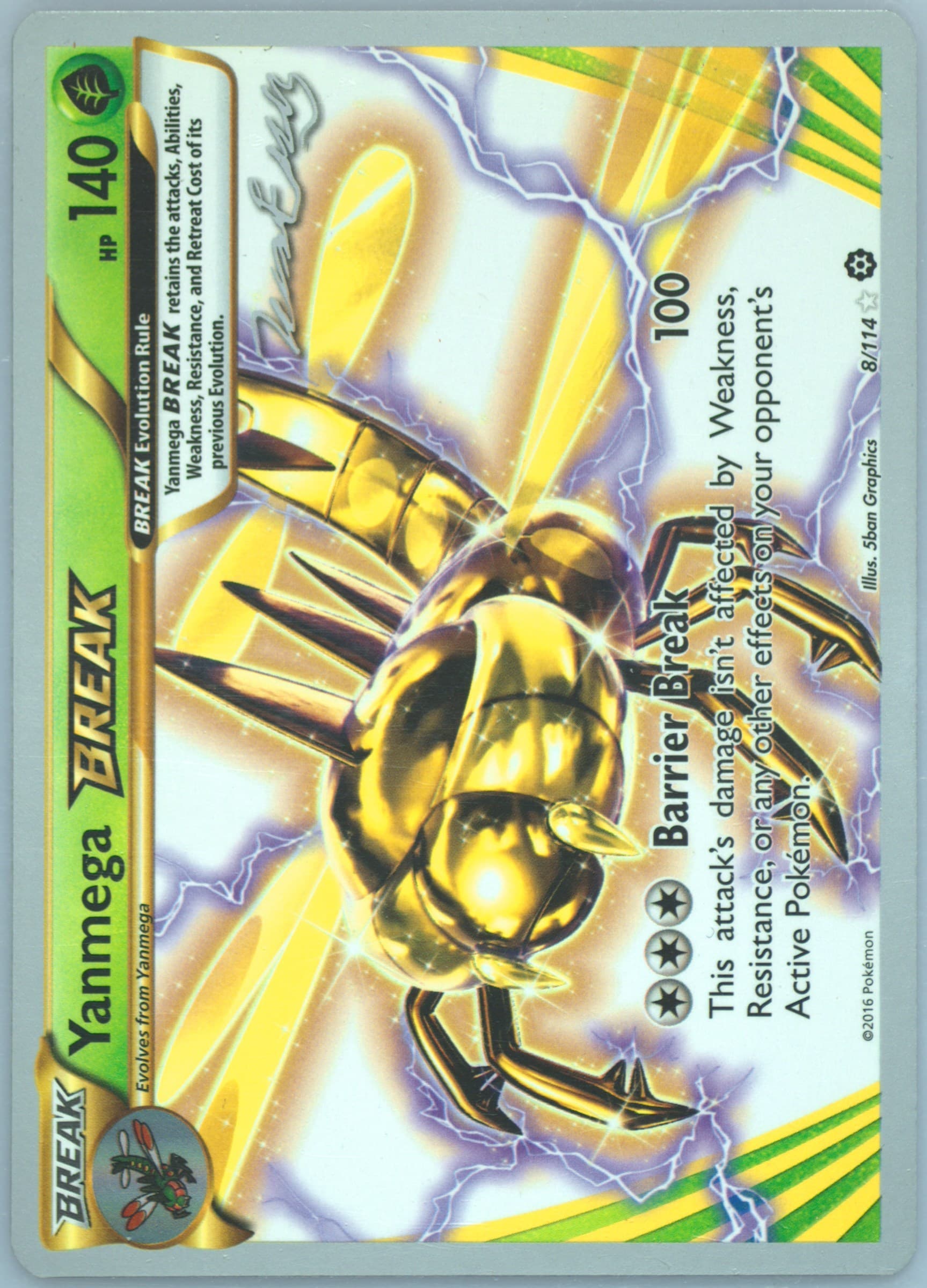 Yanmega Break Bebe Deck (8) 2016 Pokemon World Championships Deck Promo