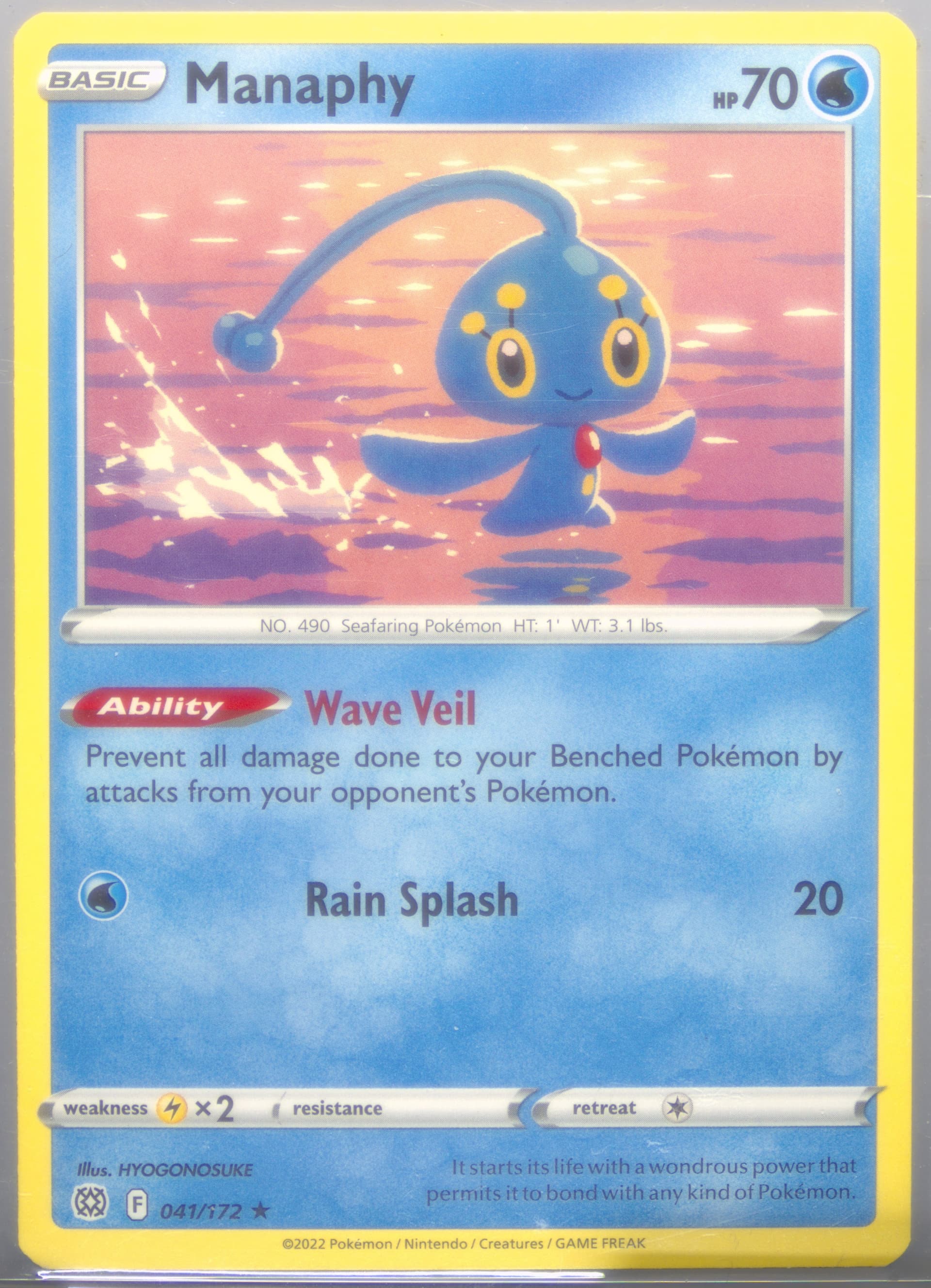 Manaphy (041) 2022 Pokemon Sword & Shield Brilliant Stars