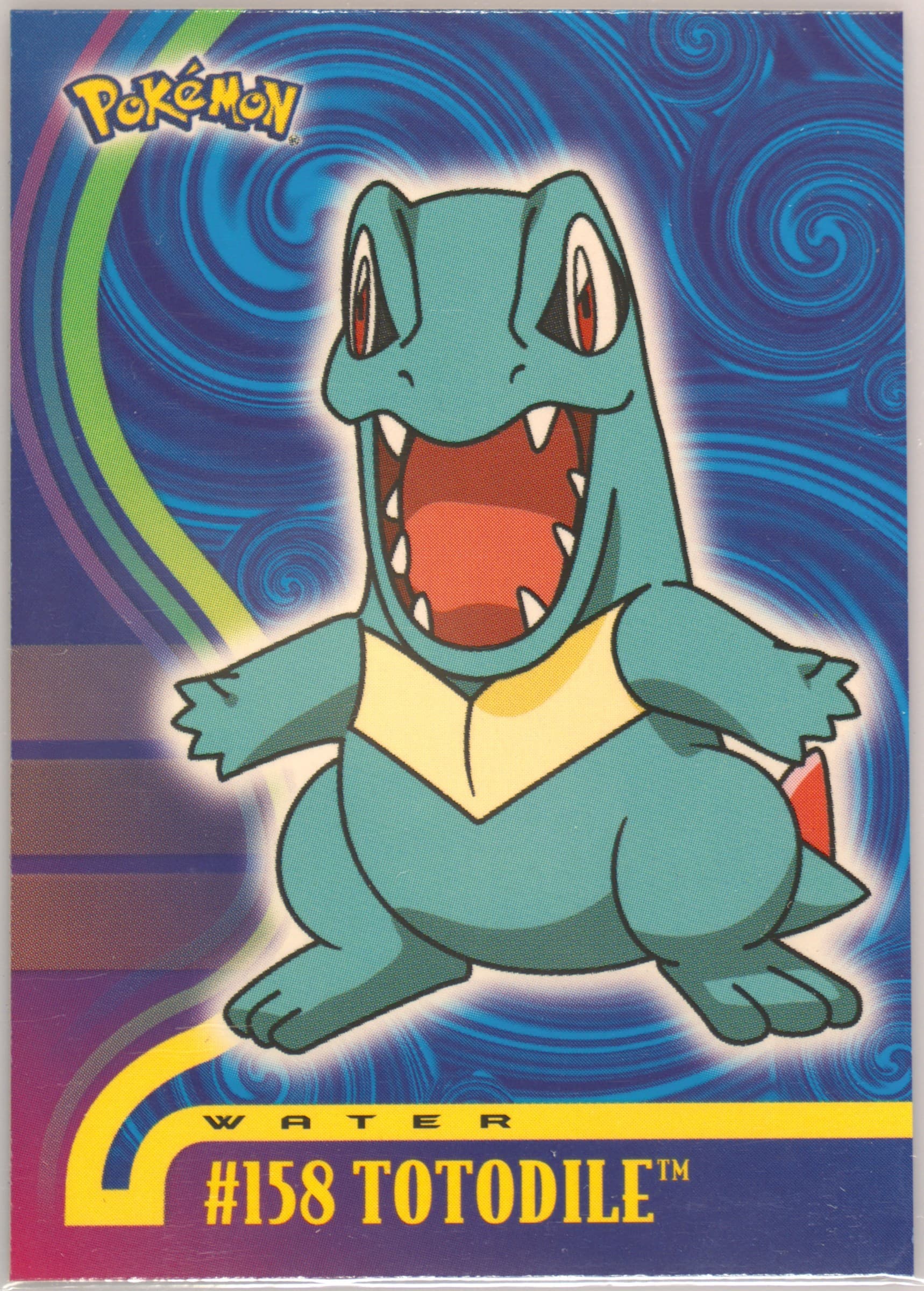 Totodile (158) 2001 Topps Pokemon Johto Series 3