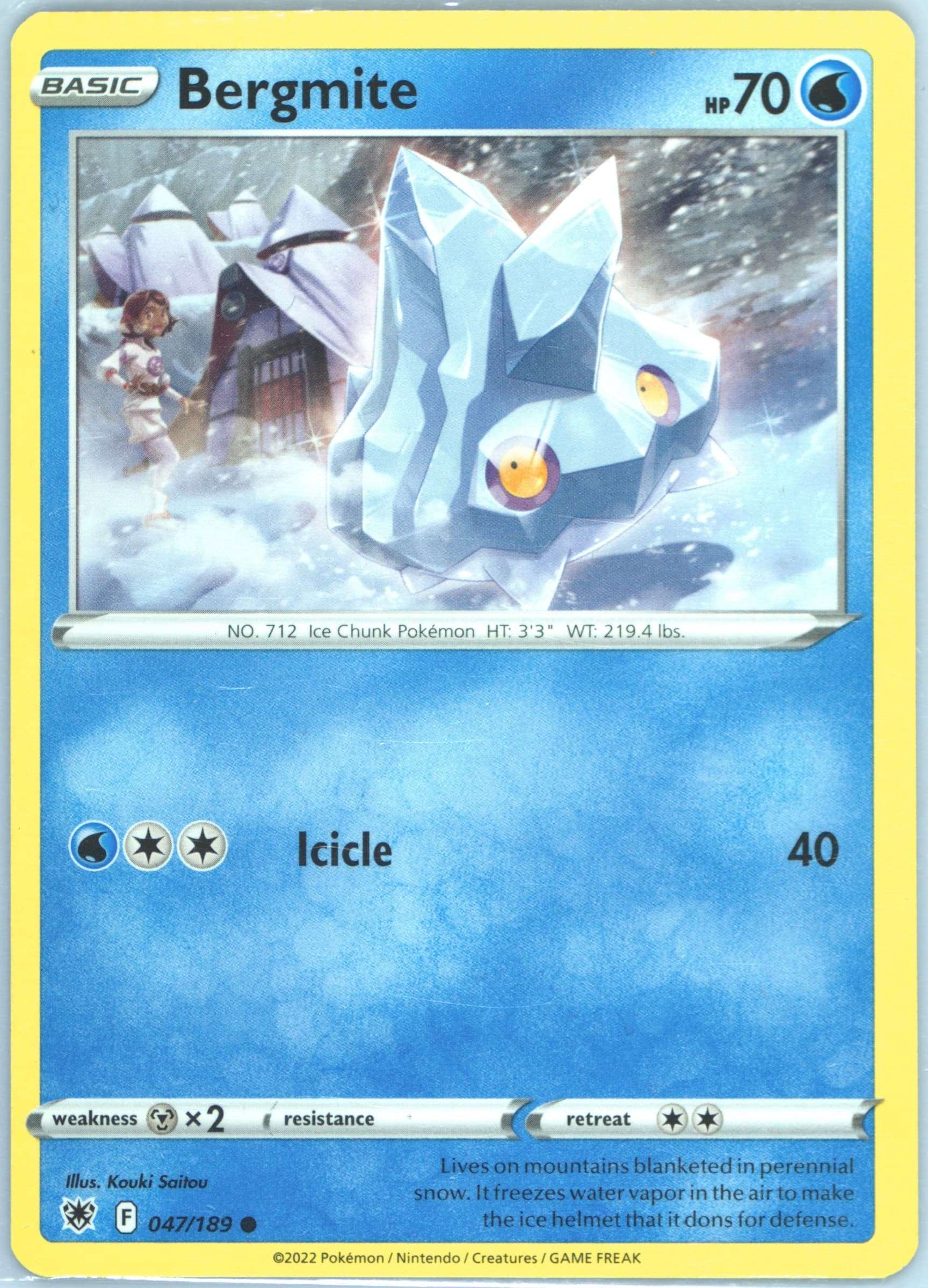 Bergmite (047) 2022 Pokemon Sword & Shield Astral Radiance