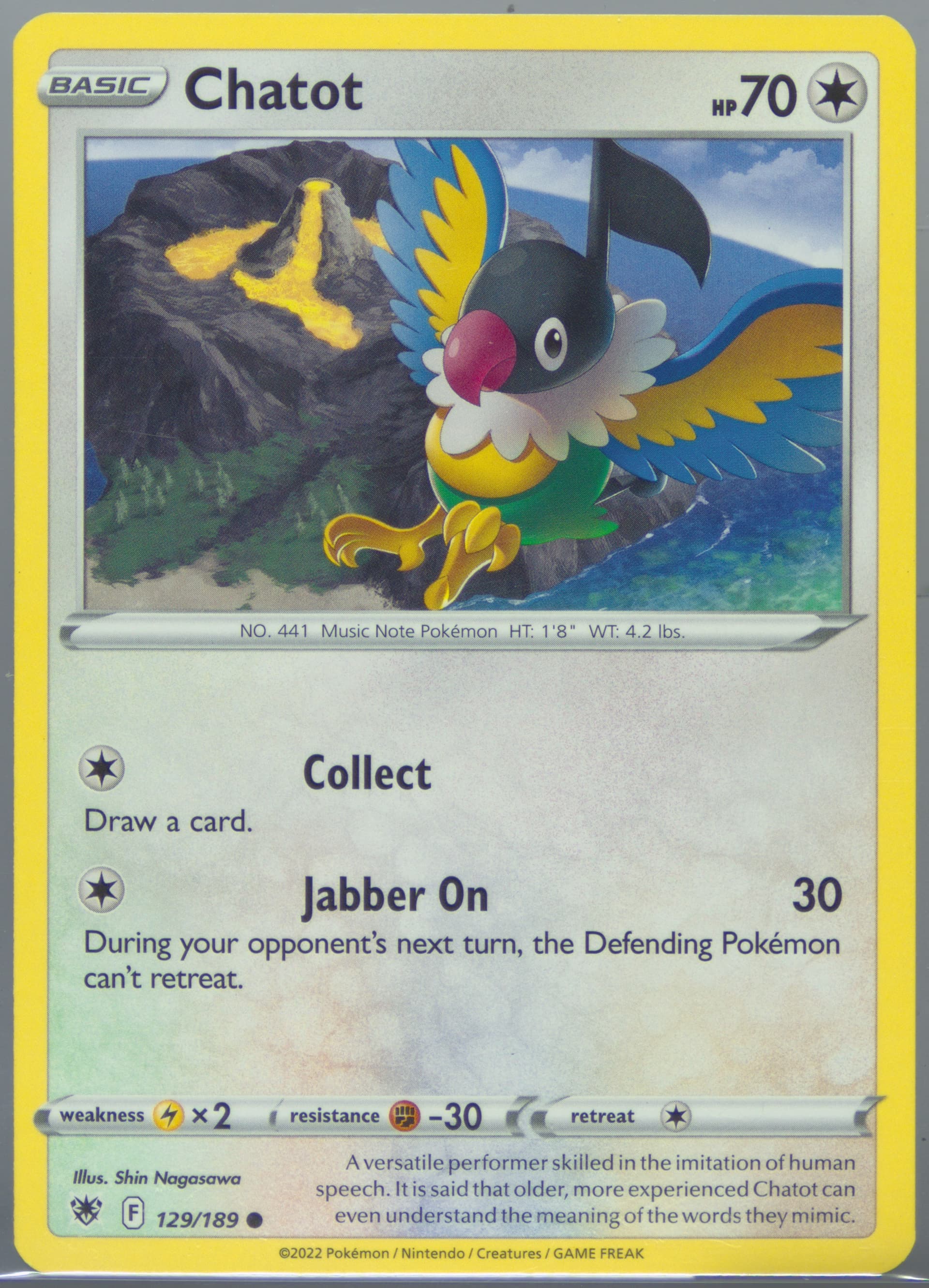 Chatot (129) 2022 Pokemon Sword & Shield Astral Radiance