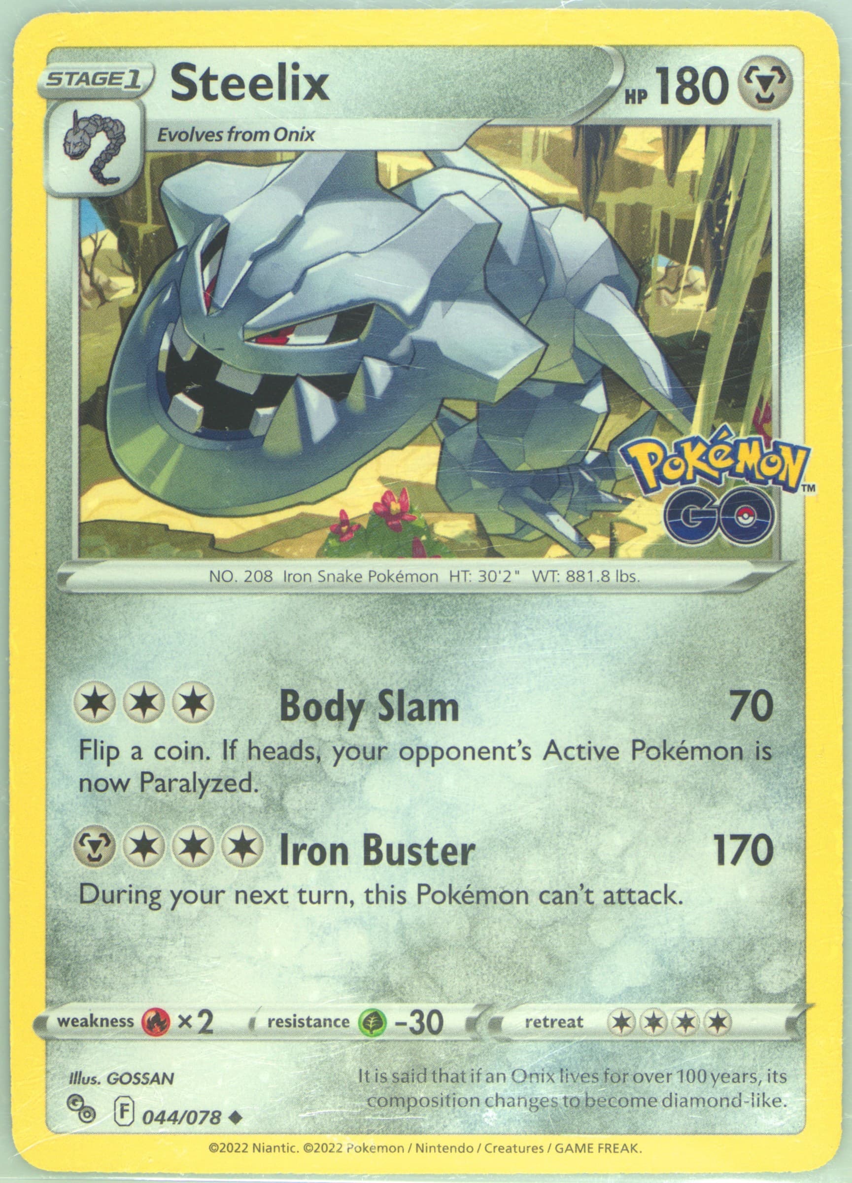 Steelix (044) 2022 Pokemon Go