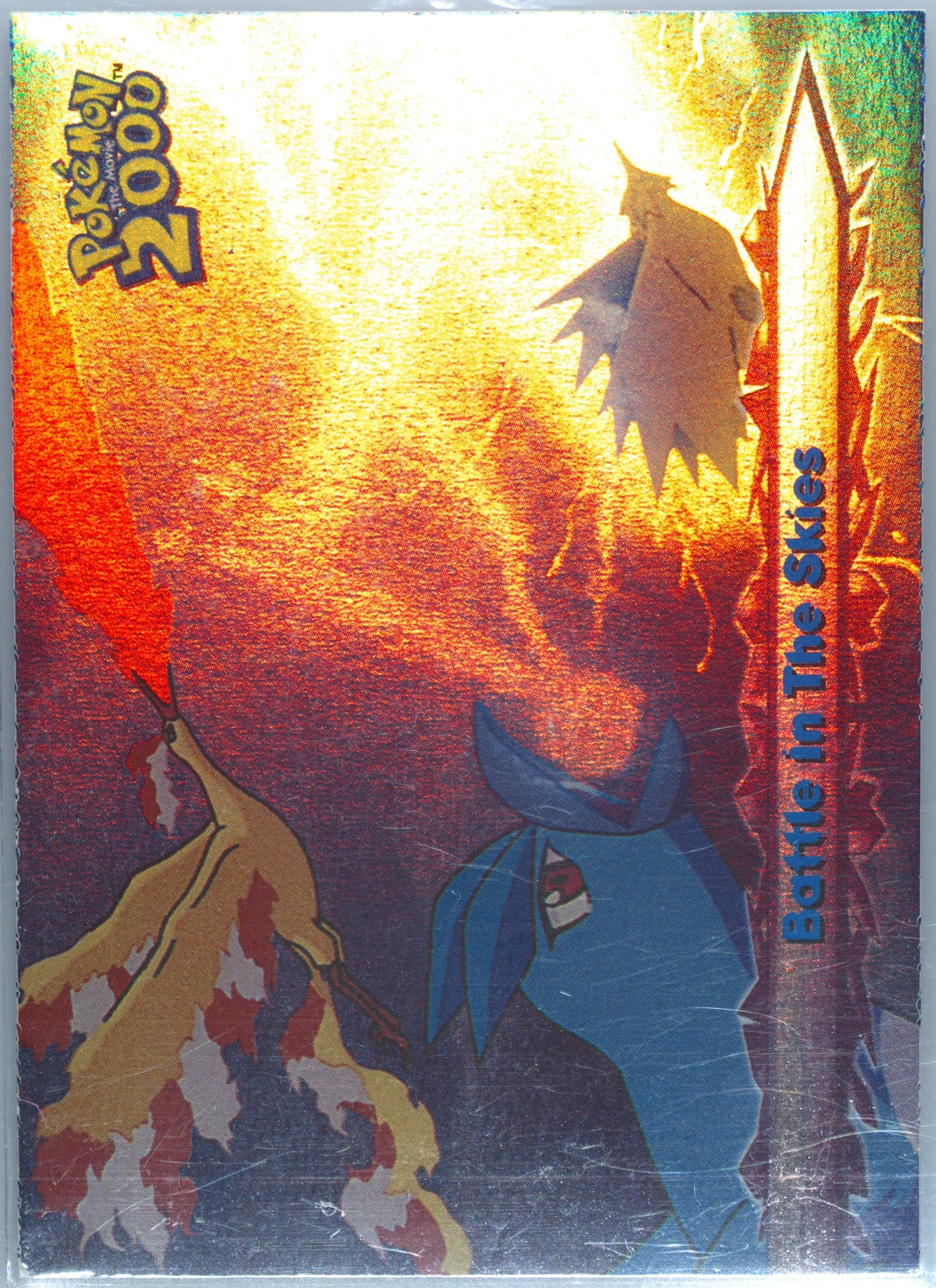 Battle in the Skies Rainbow Foil (45) 2000 Topps Pokemon the Movie 2000