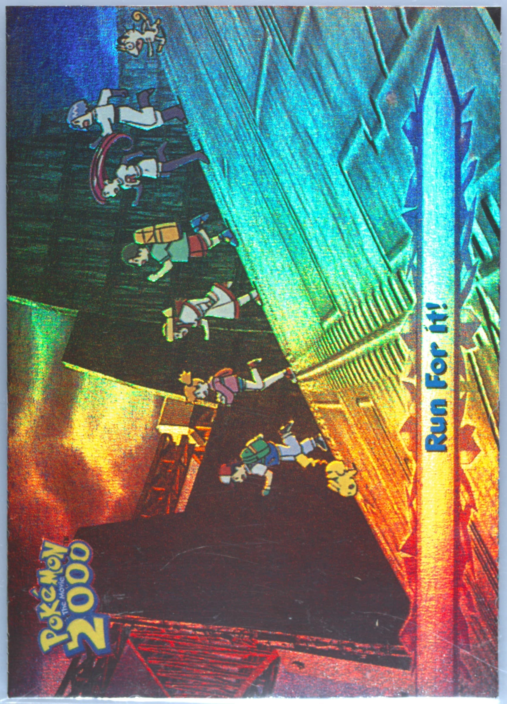 Run for It! Rainbow Foil (41) 2000 Topps Pokemon the Movie 2000