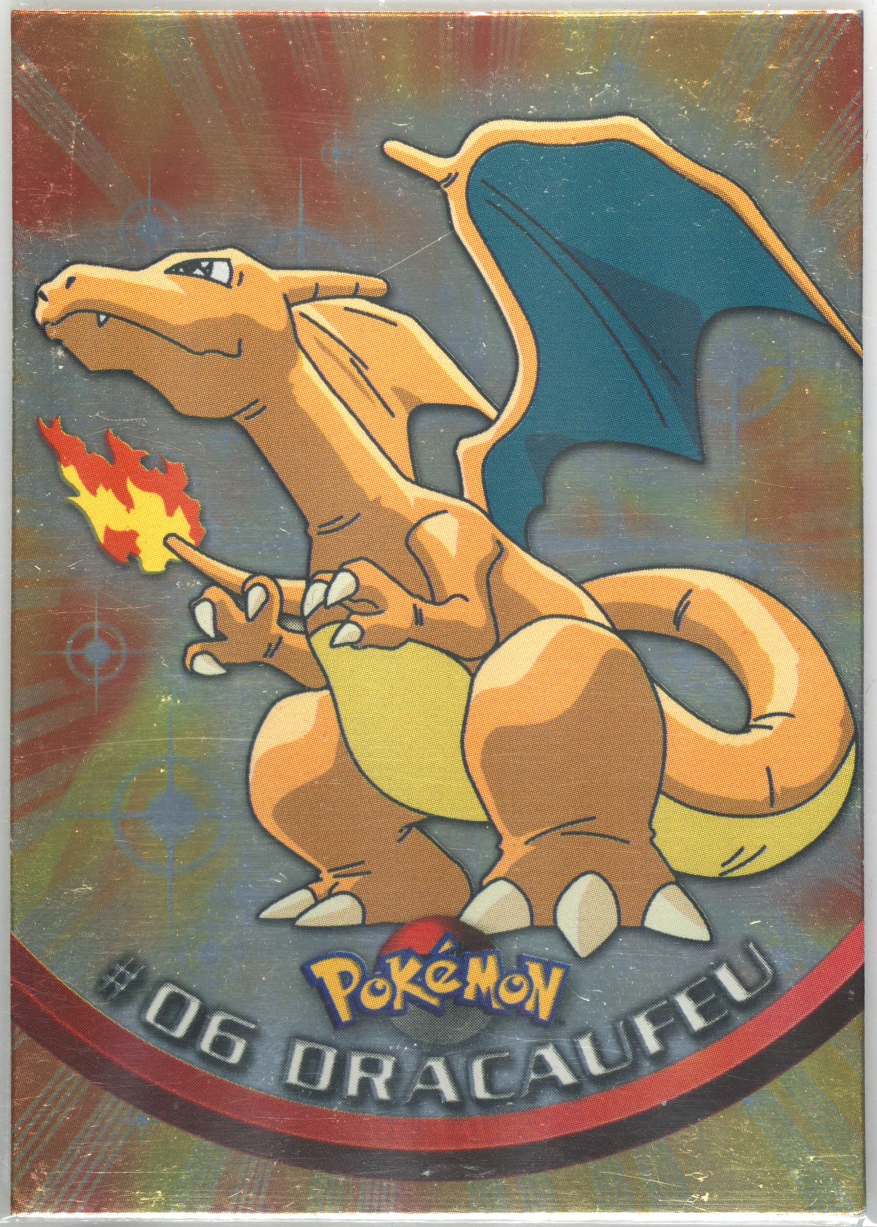 Dracaufeu Foil-French (6) 1999 Topps Pokemon TV