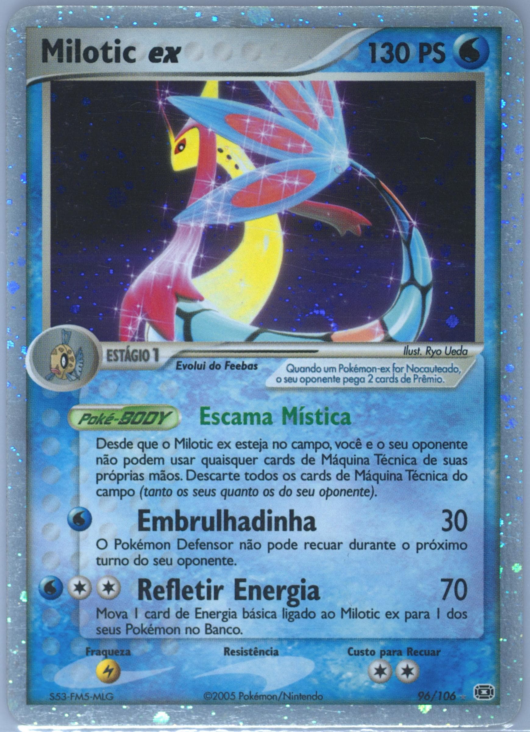 Milotic EX-Holo Portuguese (96) 2005 Pokemon EX Emerald