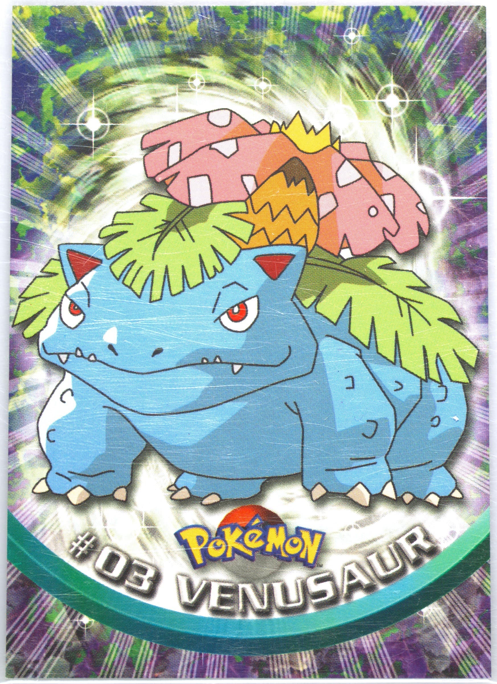Venusaur Italian (3) 1999 Topps Pokemon TV