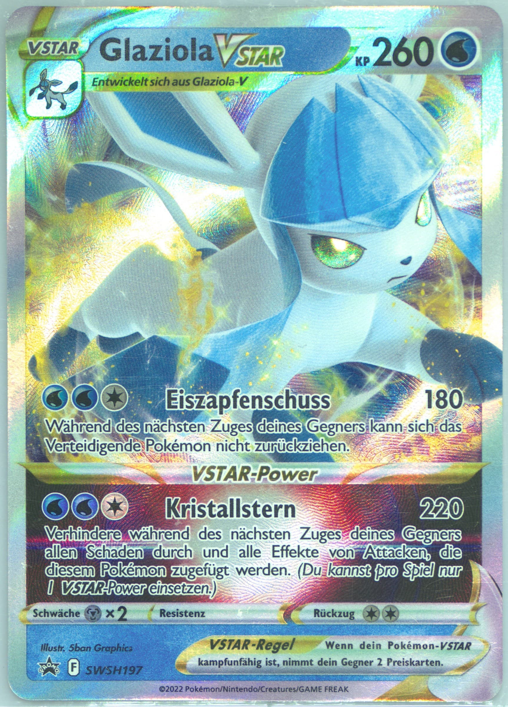 Glaziola Vstar Glaceon Vstar Special Collection-German (197) 2022 Pokemon Swsh Black Star Promo