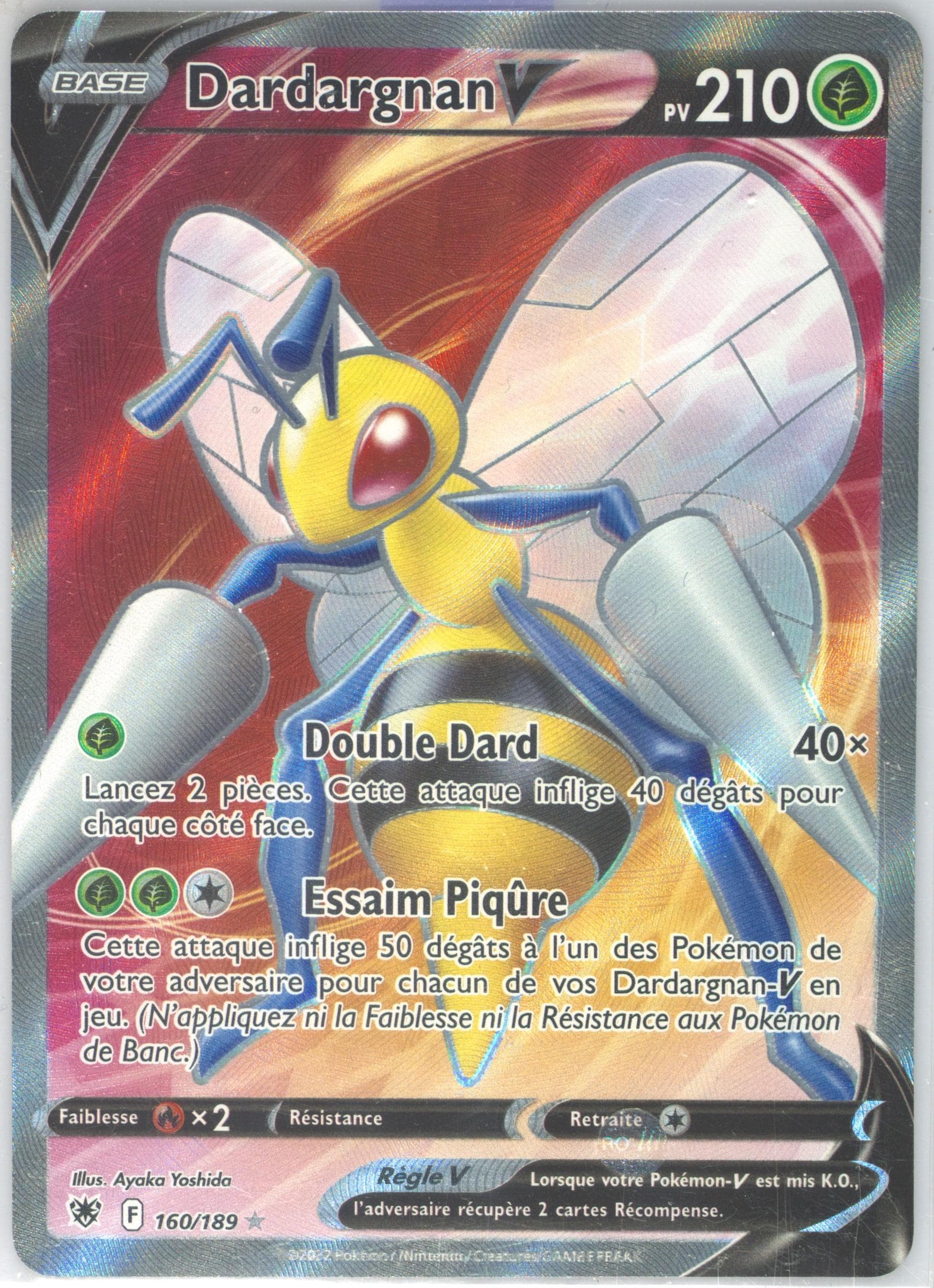 Full Art/Dardargnan V French (160) 2022 Pokemon Sword & Shield Astral Radiance