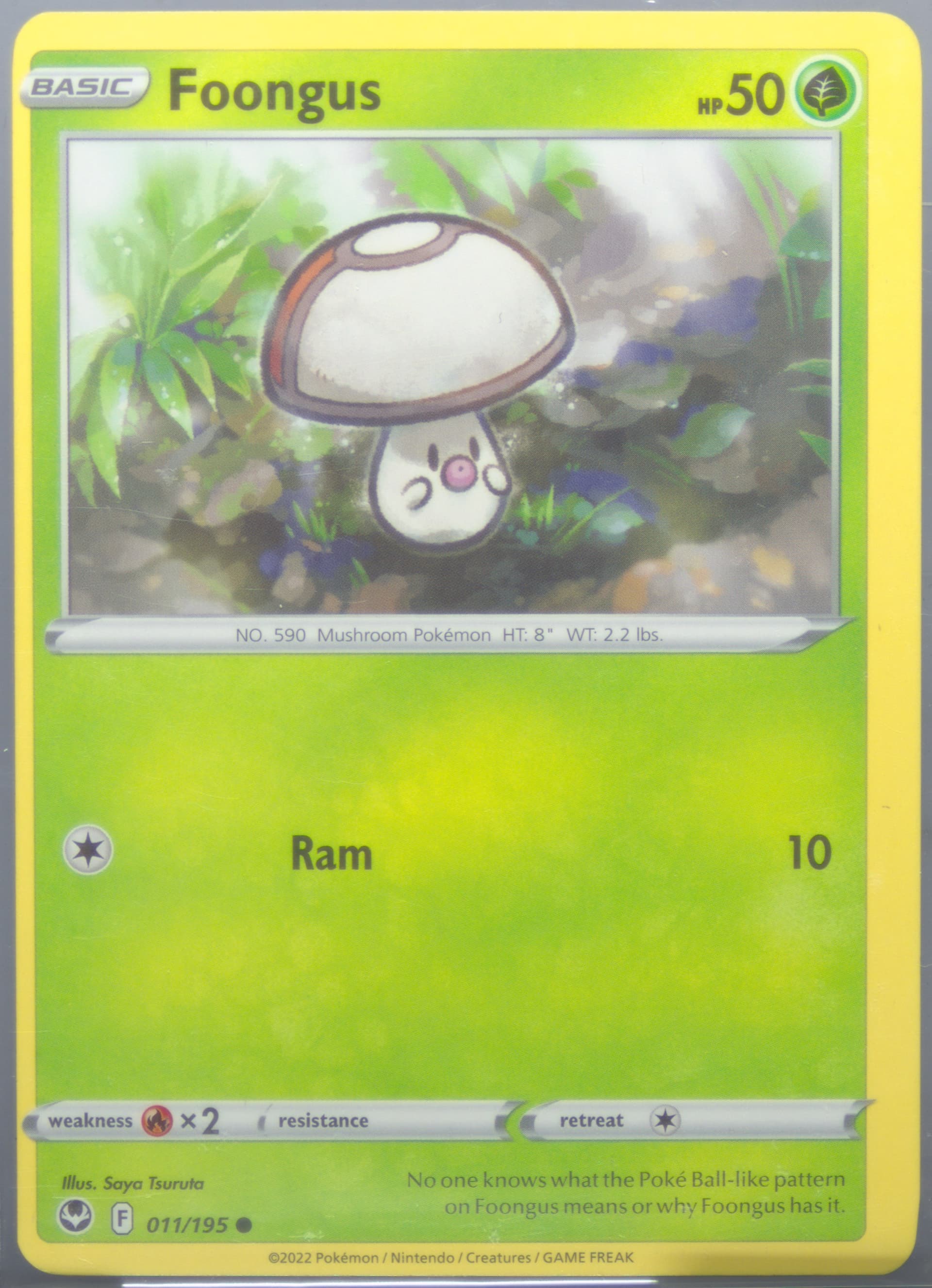 Foongus (011) 2022 Pokemon Sword & Shield Silver Tempest