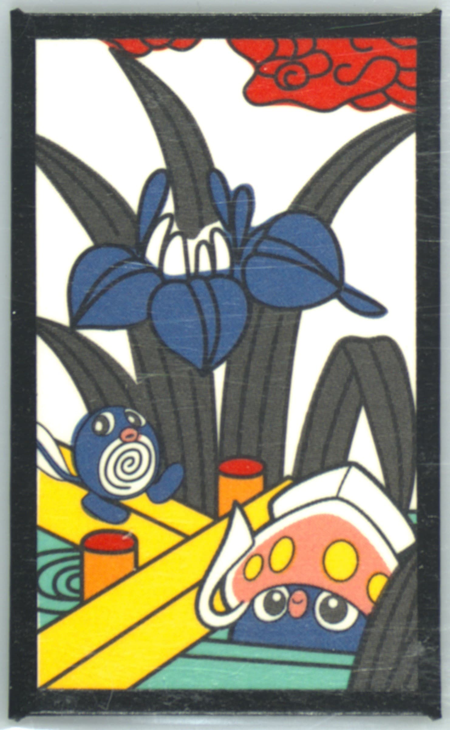 Inkay/Poliwag May 2016 Pokemon Hanafuda Mario Pikachu