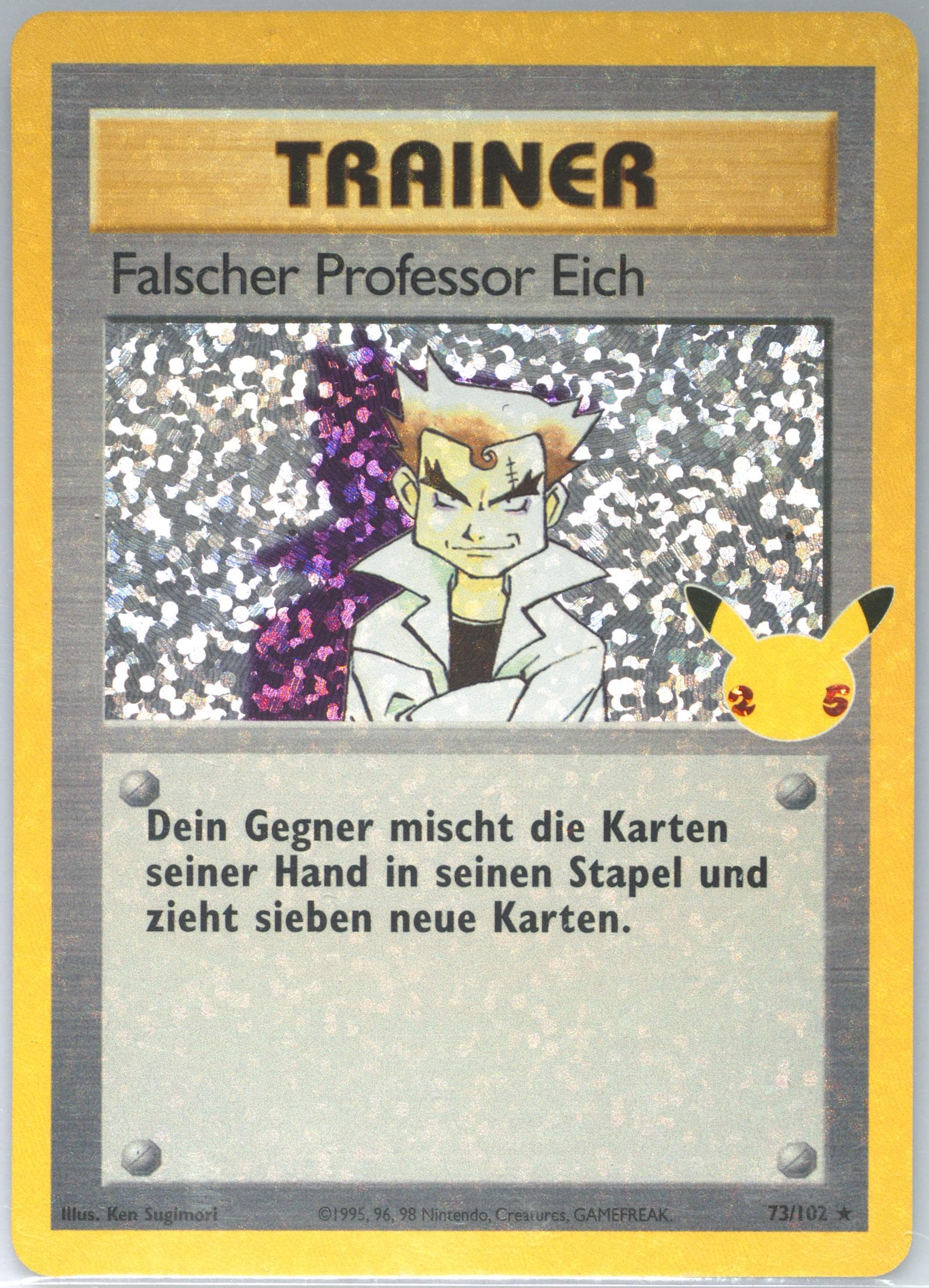 Falscher Professor Eich-Holo German (73) 2021 Pokemon Celebrations Classic Collection