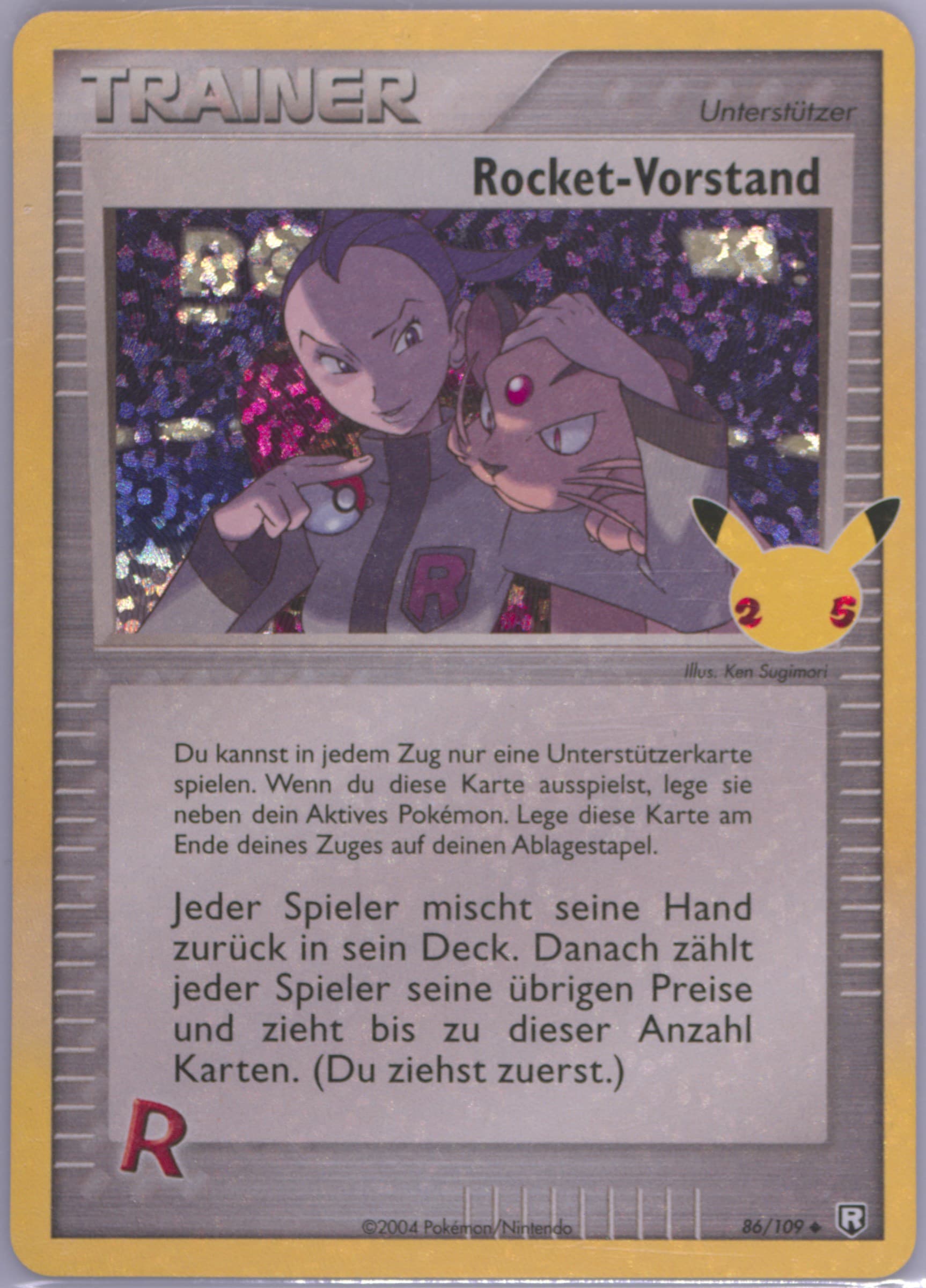 Rocket-Vorstand German (86) 2021 Pokemon Celebrations Classic Collection