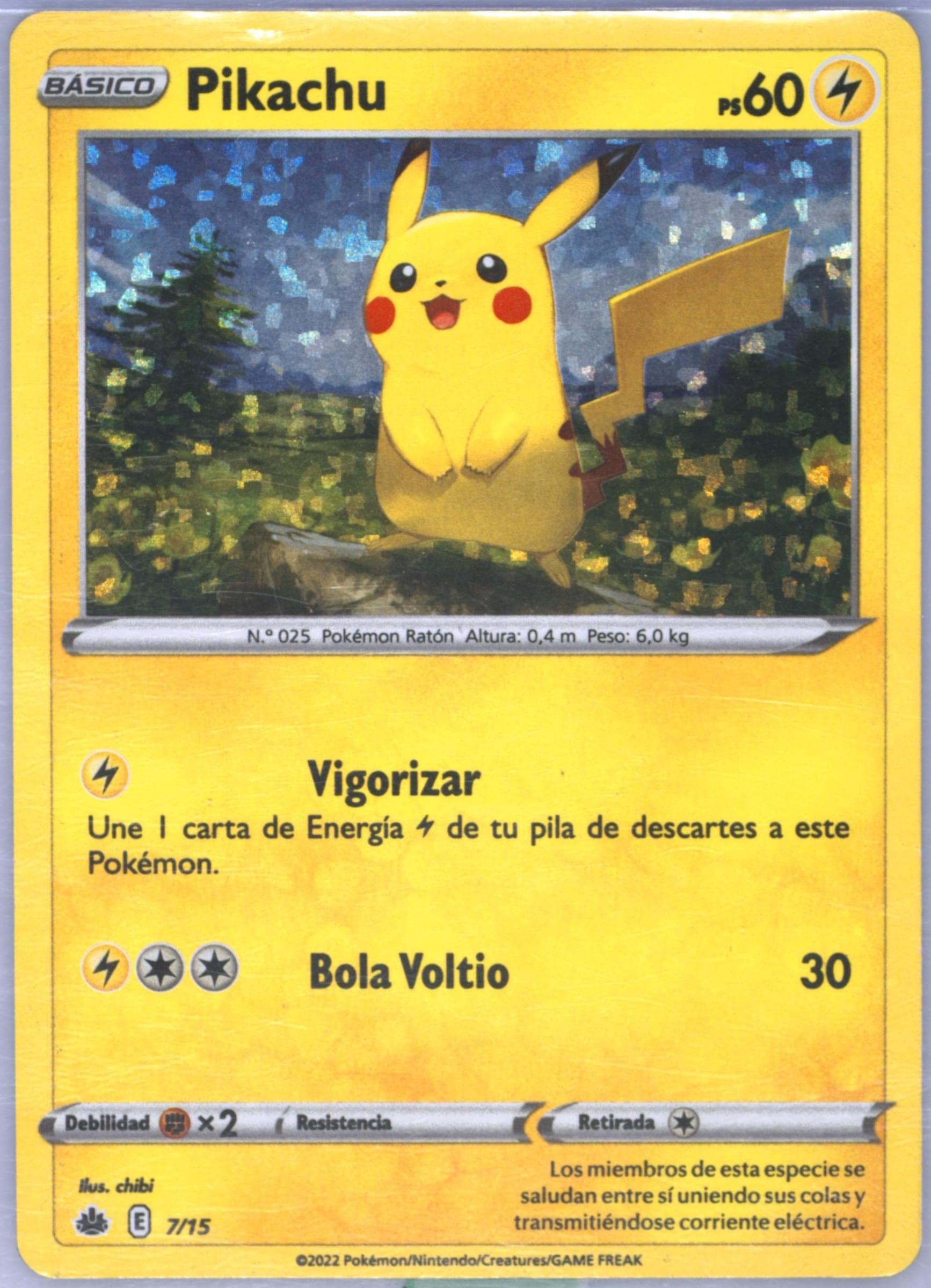Pikachu-Holo Spanish (7) 2022 Pokemon Mcdonald's Collection