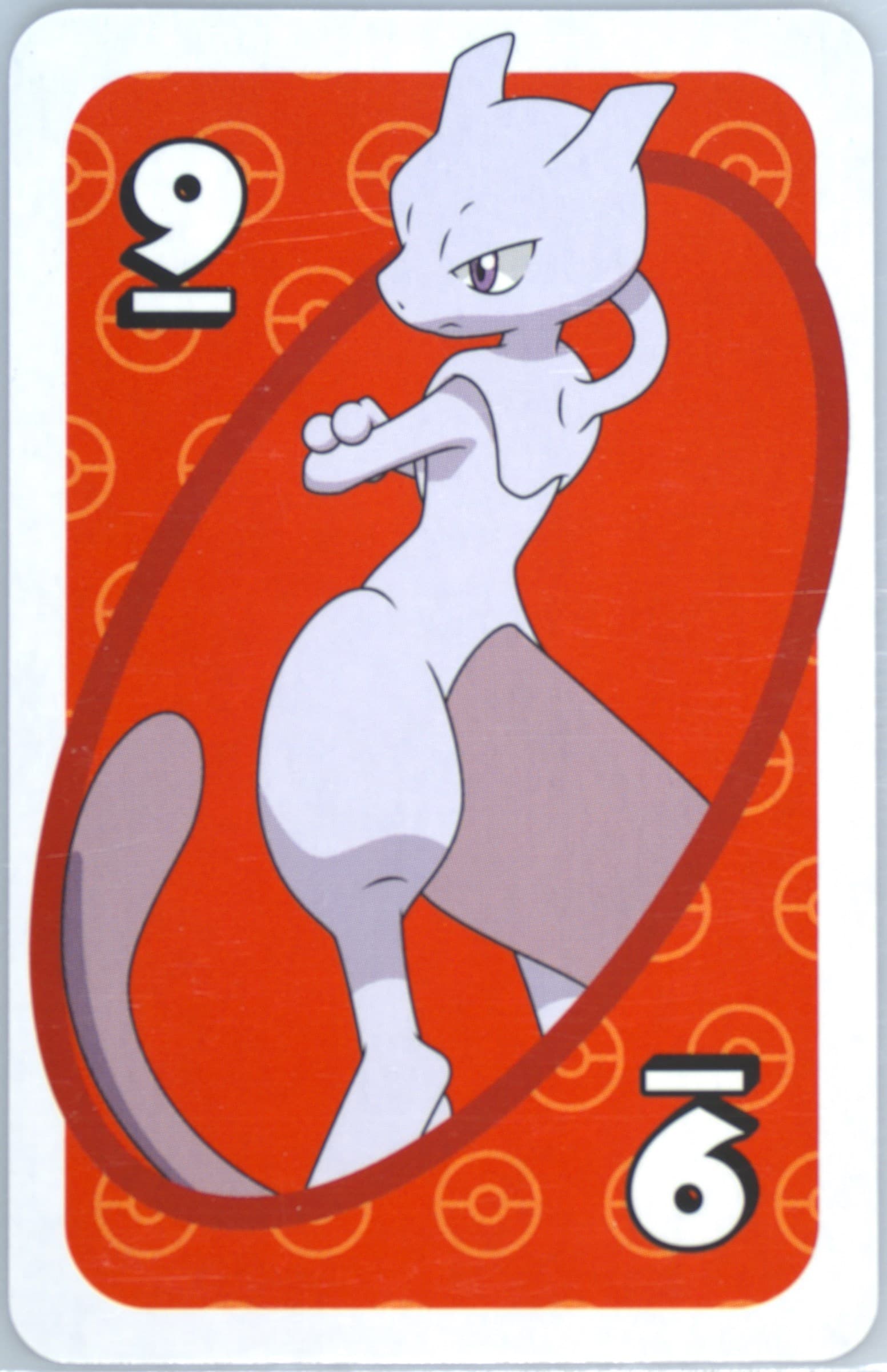 Mewtwo Japanese Back-Red-#9 2020 Uno Pokemon