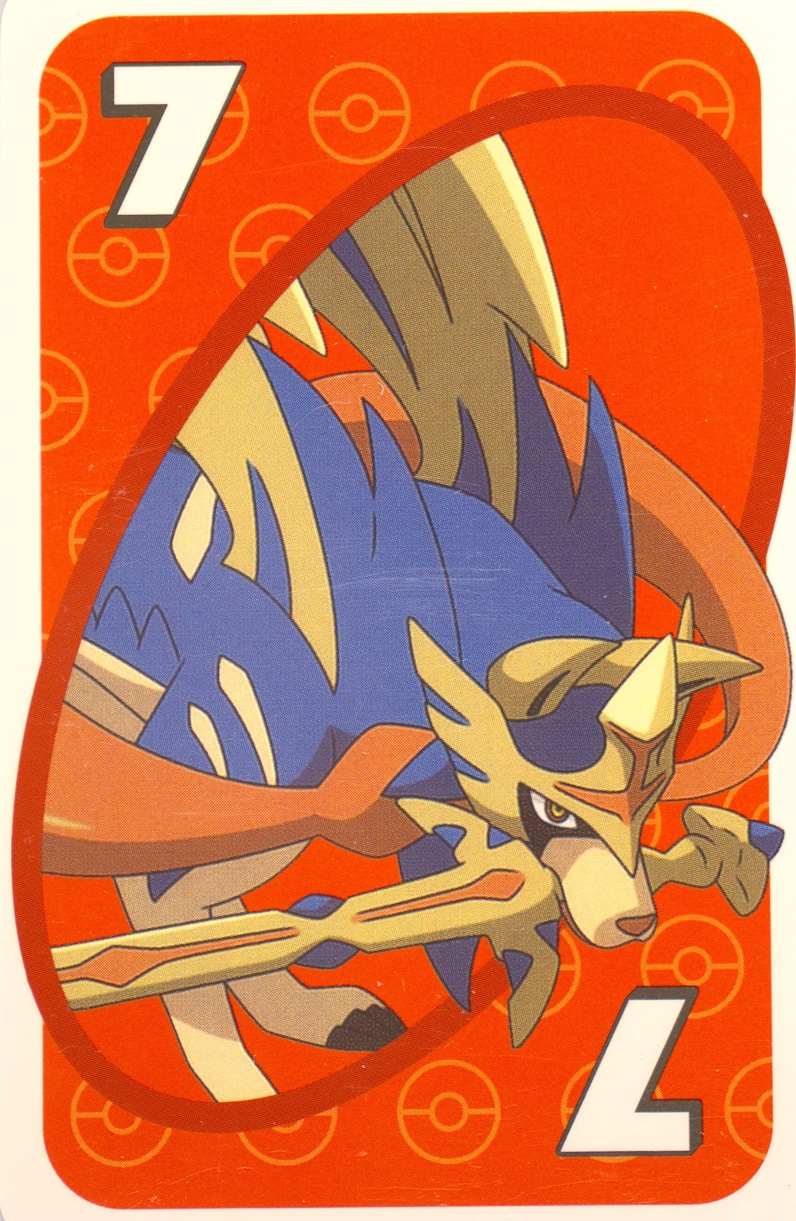 Zacian Asia Back-Red-#7 2020 Uno Pokemon