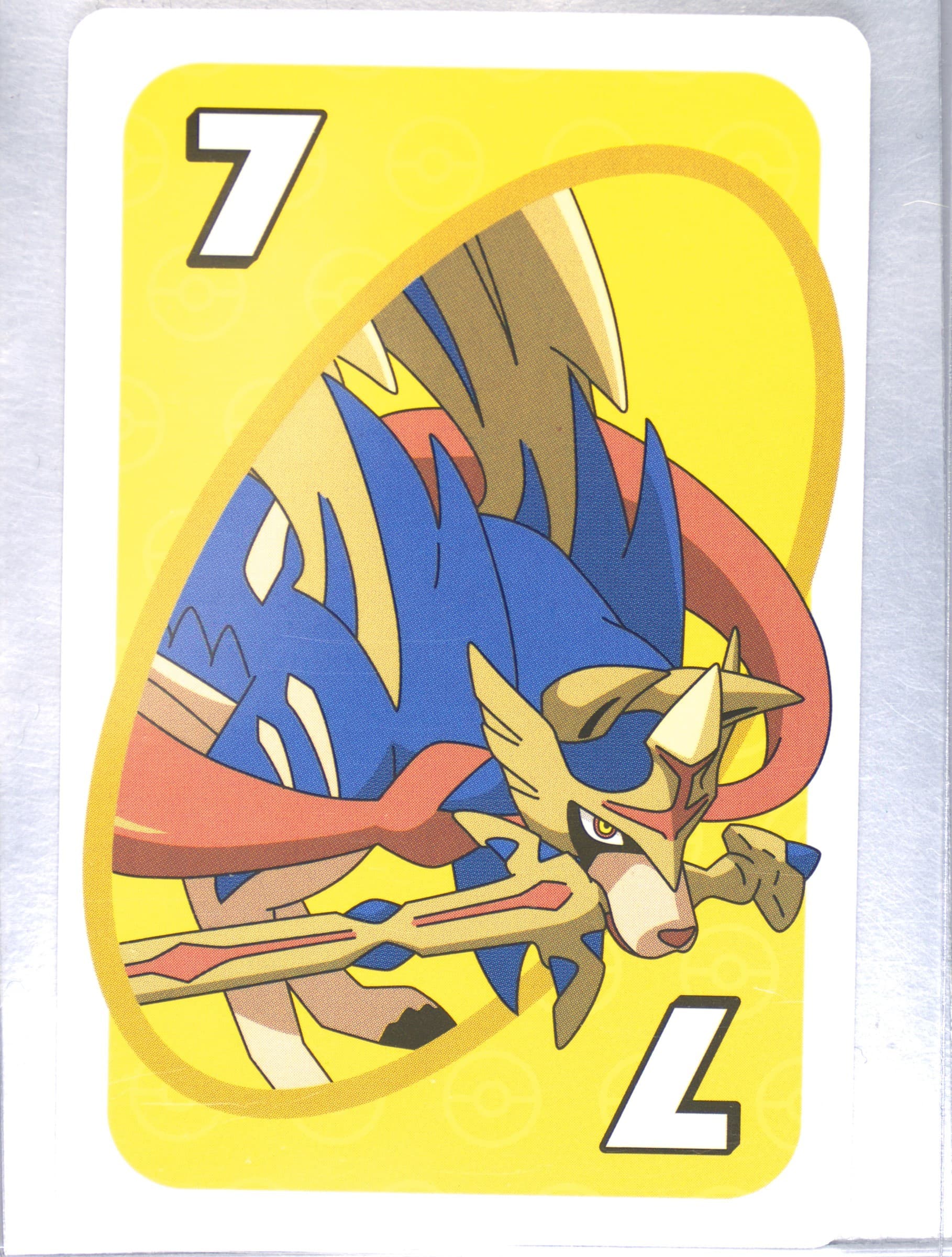 Zacian Asia Back-Yellow-#7 2020 Uno Pokemon