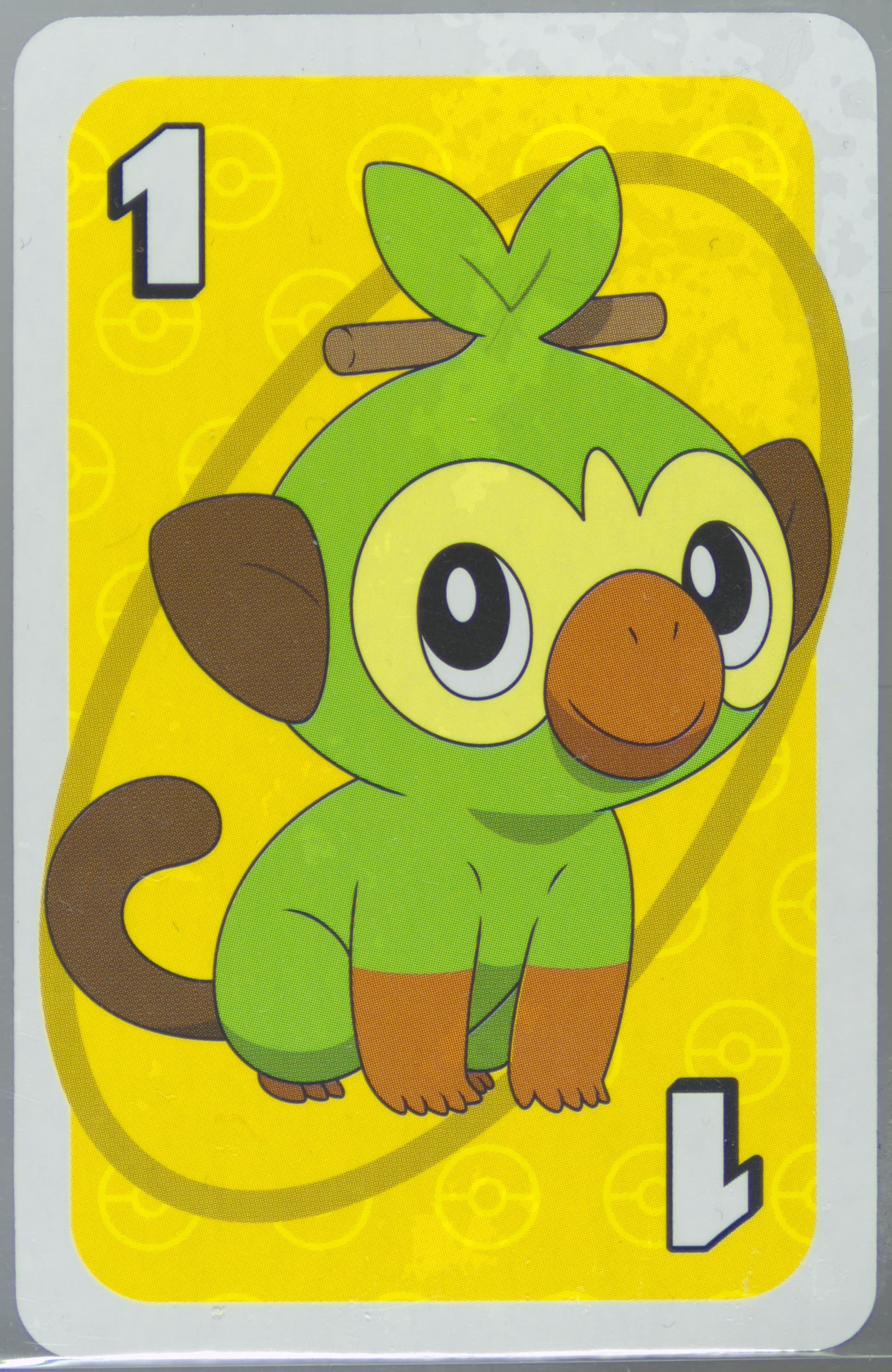 Grookey Japanese Back-Yellow-#1 2020 Uno Pokemon