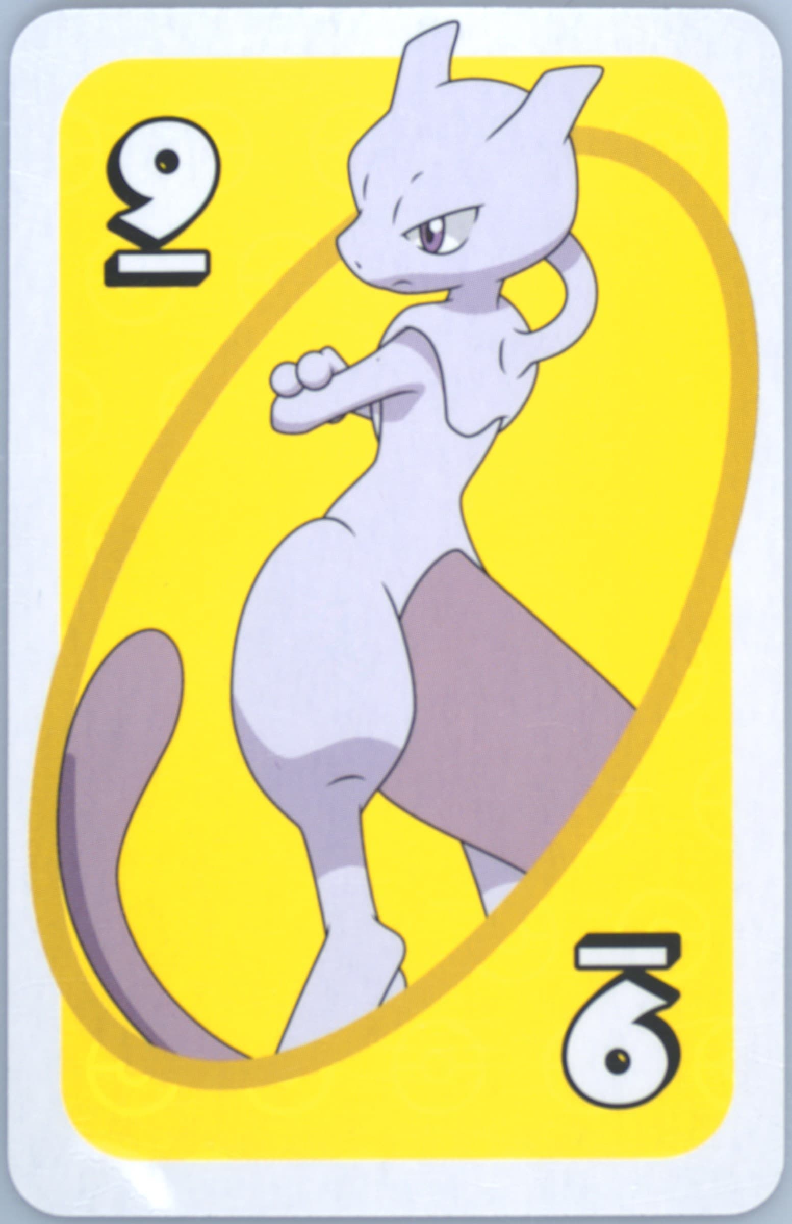 Mewtwo Japanese Back-Yellow-#9 2020 Uno Pokemon