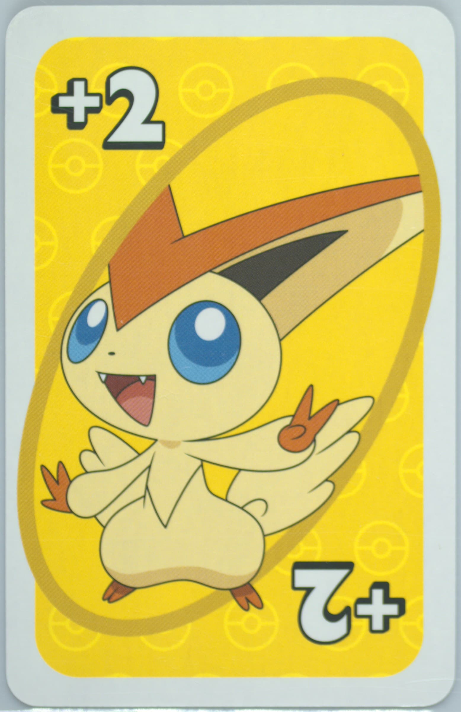 Victini Japanese Back-Yellow-Draw 2 2020 Uno Pokemon