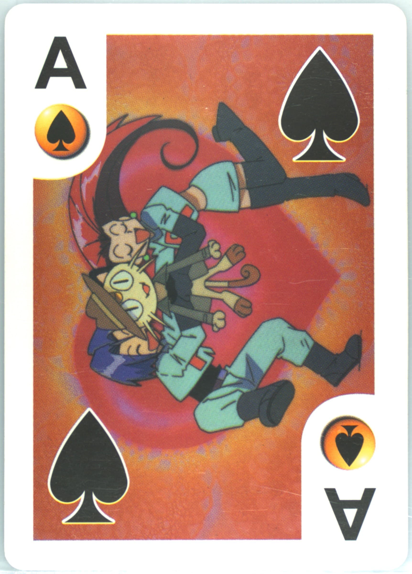Team Rocket Ace of Spades 1999 Bicycle Pokemon Playing Cards