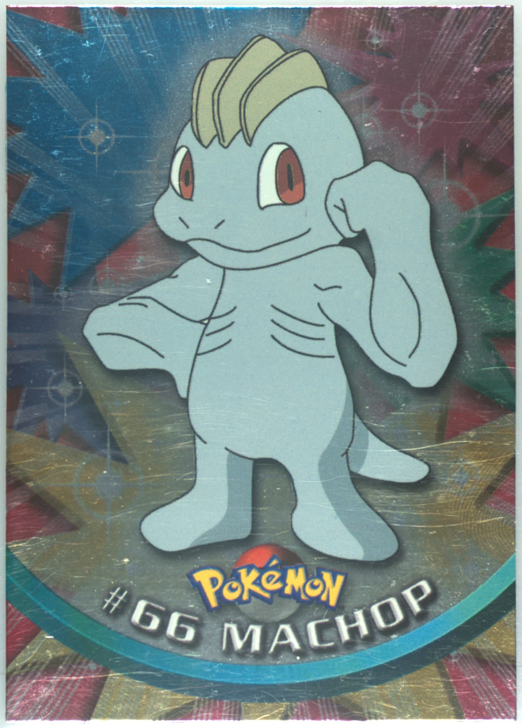 Machop Foil-United Kingdom (66) 1999 Topps Pokemon TV