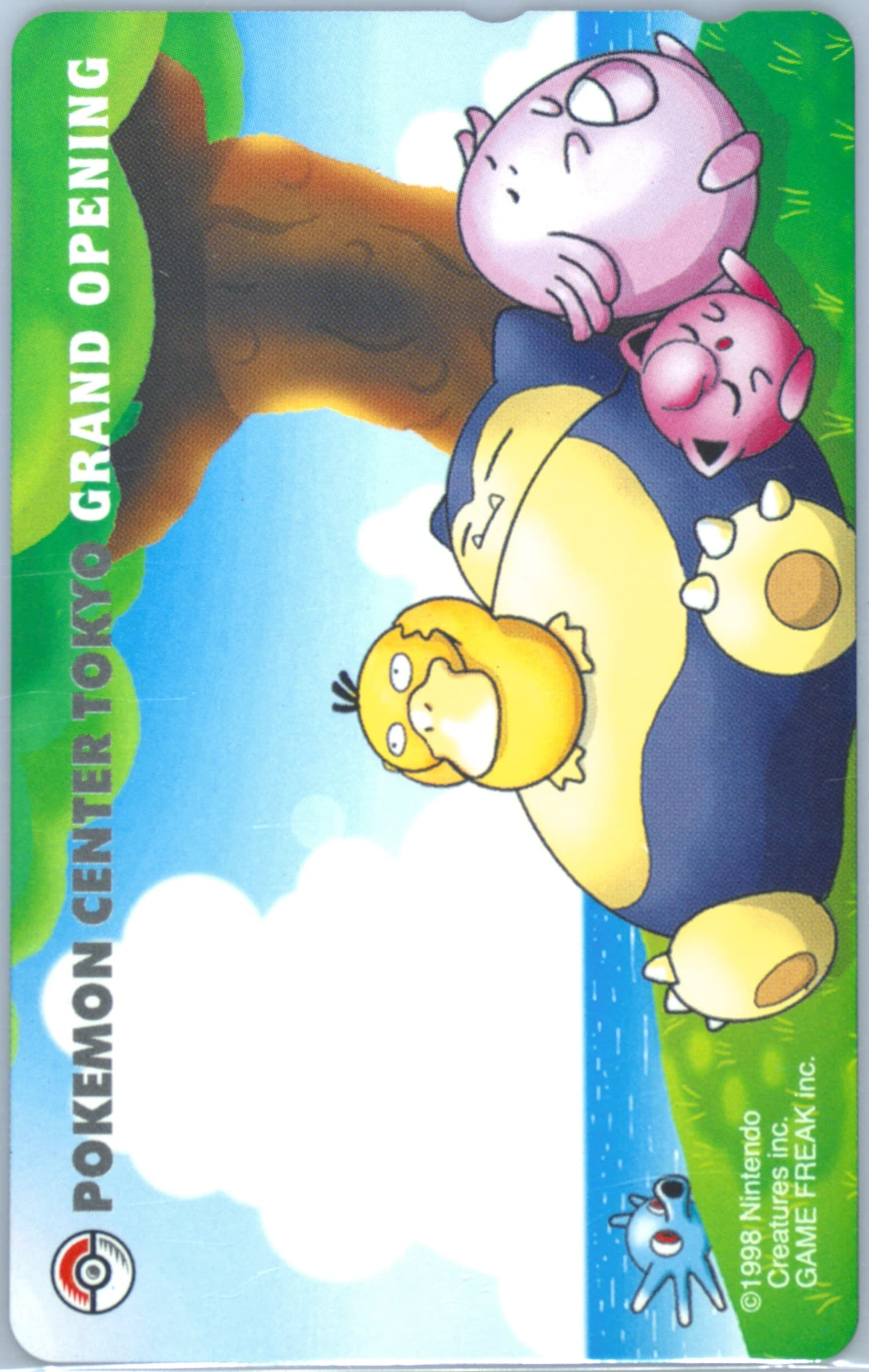 Snorlax & Others Pokemon Center: Tokyo Grand Opening 1998 Pokemon Center Phone Card