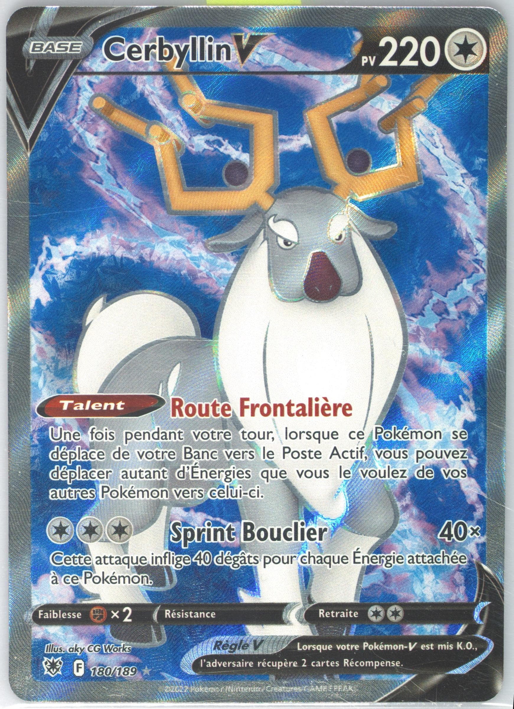 Full Art/Cerbyllin V French (180) 2022 Pokemon Sword & Shield Astral Radiance