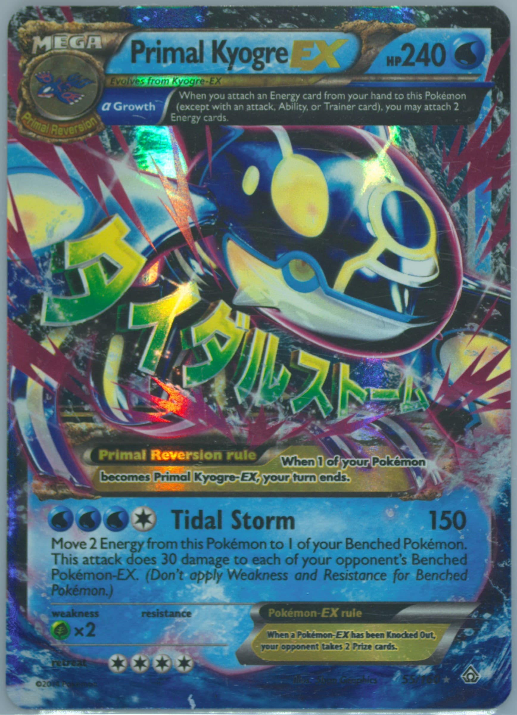 Primal Kyogre EX Hoenn Collection-Jumbo (55) 2014 Pokemon XY Black Star Promo