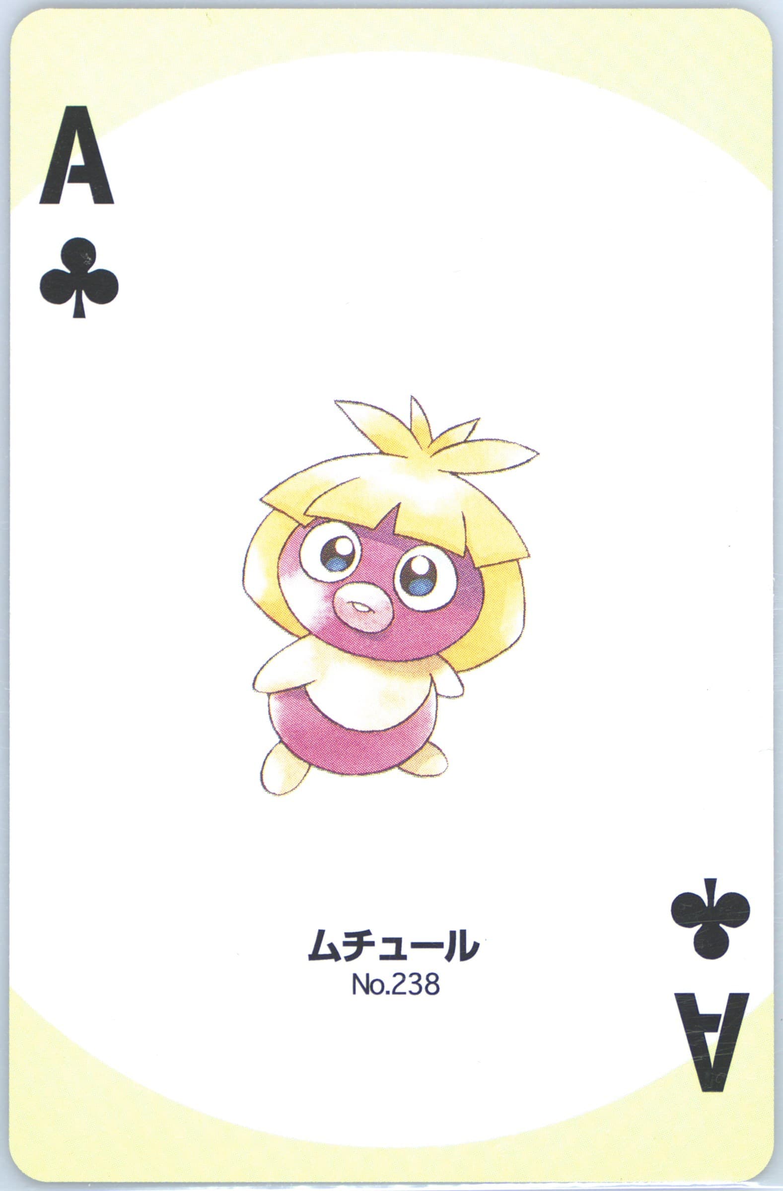 Smoochum Ace of Clubs (238) 2000 Pokemon Gold Version Part 2 Playing Cards
