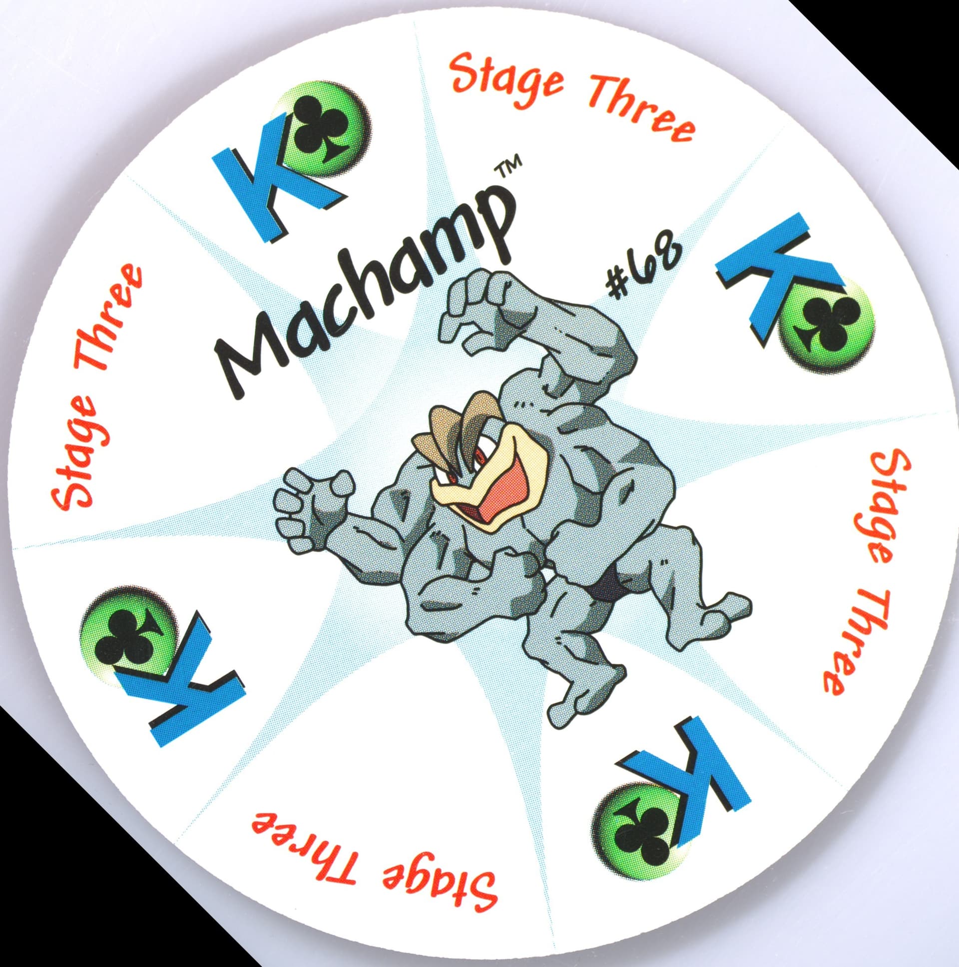 Machamp King of Clubs (68) 1999 Pokemon Rummy