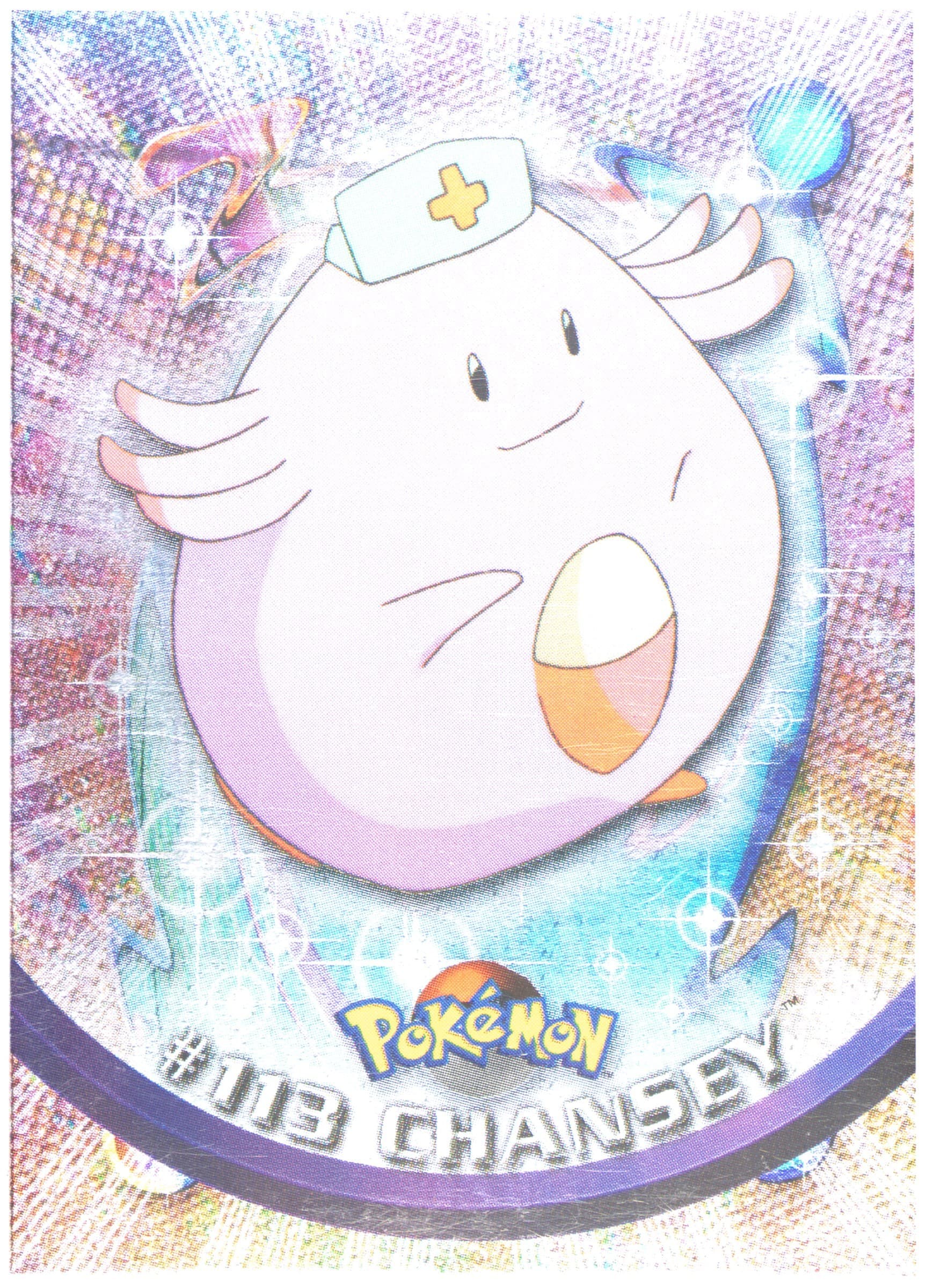 Chansey Foil-Italian (113) 2000 Topps Pokemon TV Animation Series 2