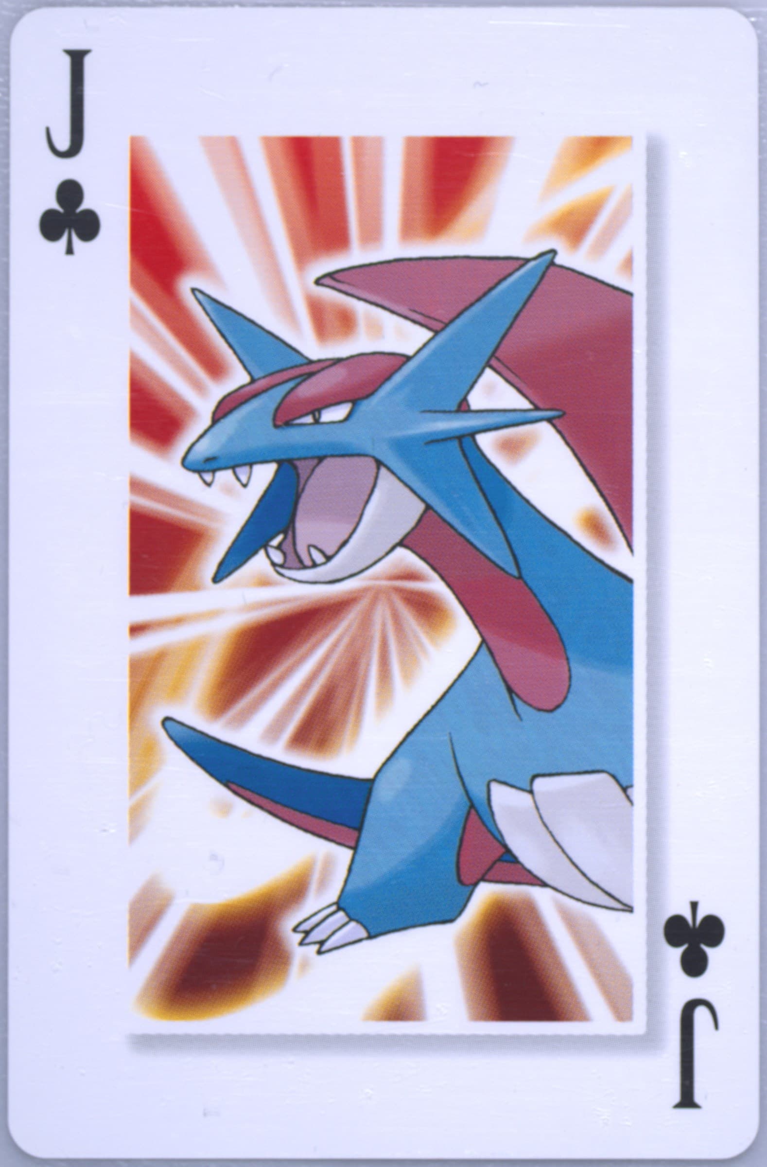 Salamence Jack of Clubs 2006 Pokemon Center 10th Anniversary Playing Cards Yellow Deck