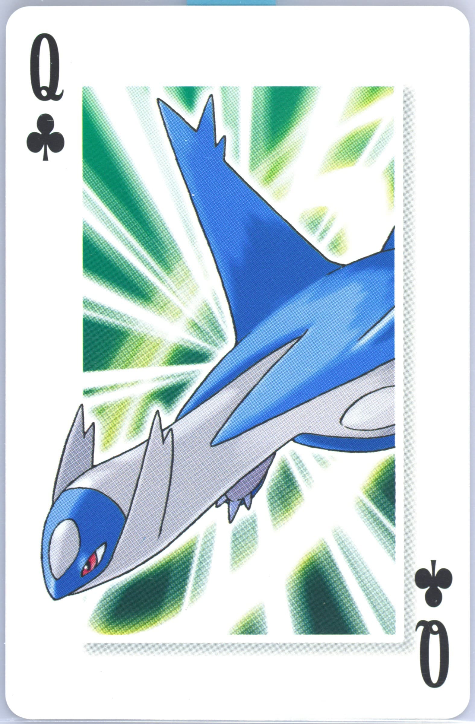 Latios Queen of Clubs 2006 Pokemon Center 10th Anniversary Playing Cards Yellow Deck