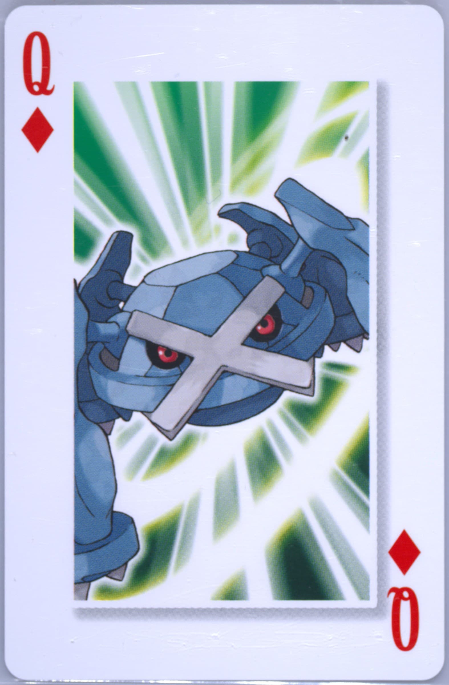 Metagross Queen of Diamonds 2006 Pokemon Center 10th Anniversary Playing Cards Yellow Deck