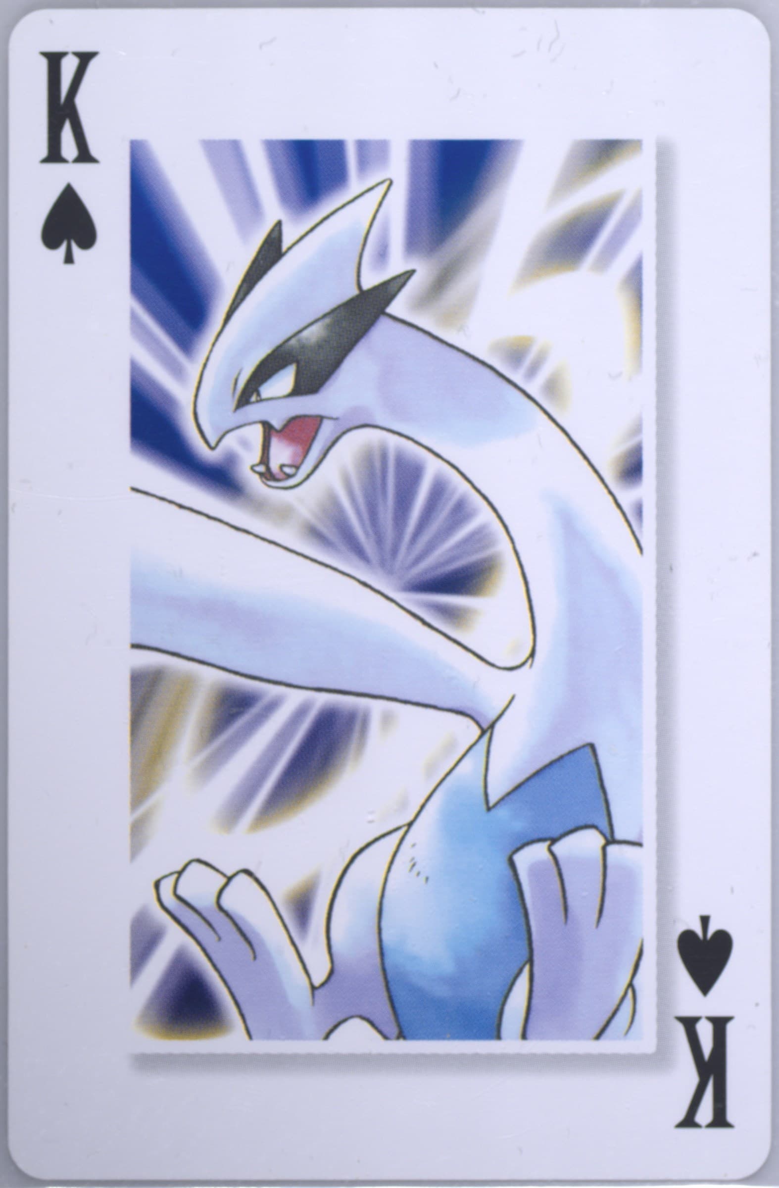 Lugia King of Spades 2006 Pokemon Center 10th Anniversary Playing Cards Yellow Deck
