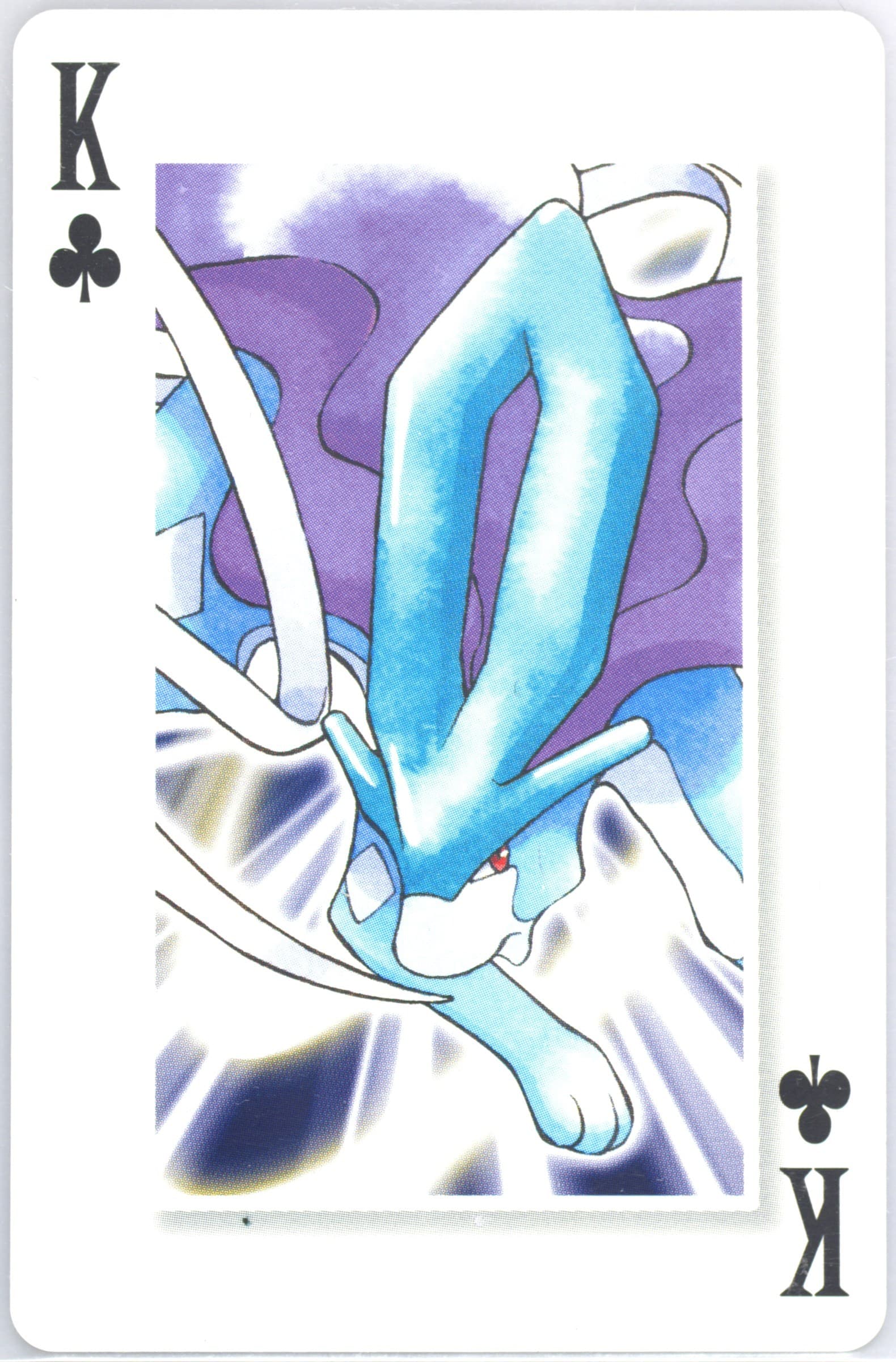 Suicune King of Clubs 2006 Pokemon Center 10th Anniversary Playing Cards Blue Deck