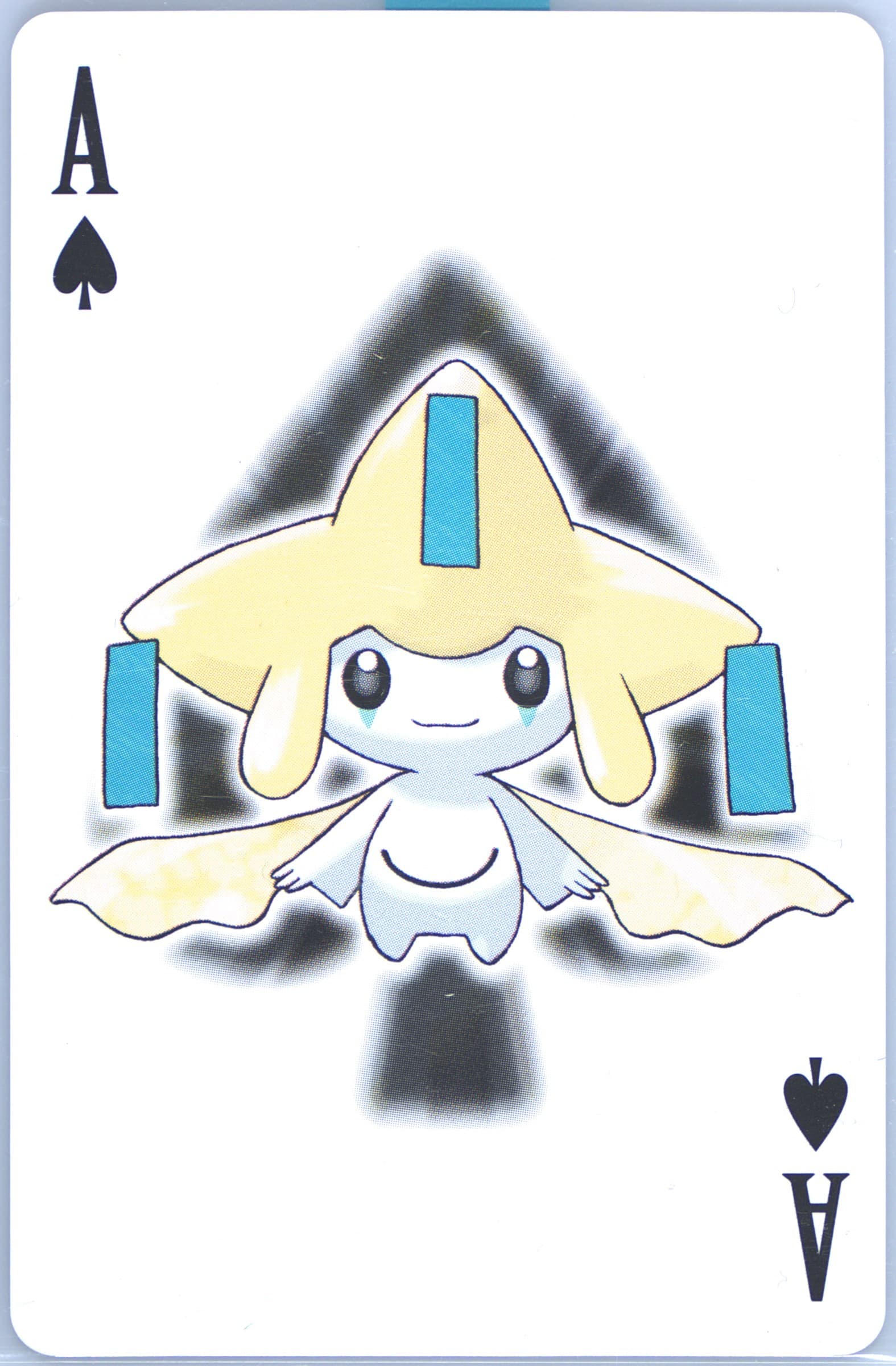 Jirachi Ace of Spades 2006 Pokemon Center 10th Anniversary Playing Cards Blue Deck