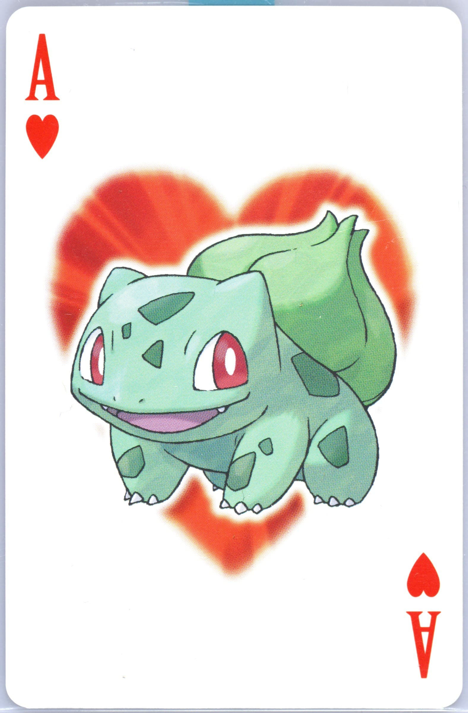 Bulbasaur Ace of Hearts 2006 Pokemon Center 10th Anniversary Playing Cards Red Deck