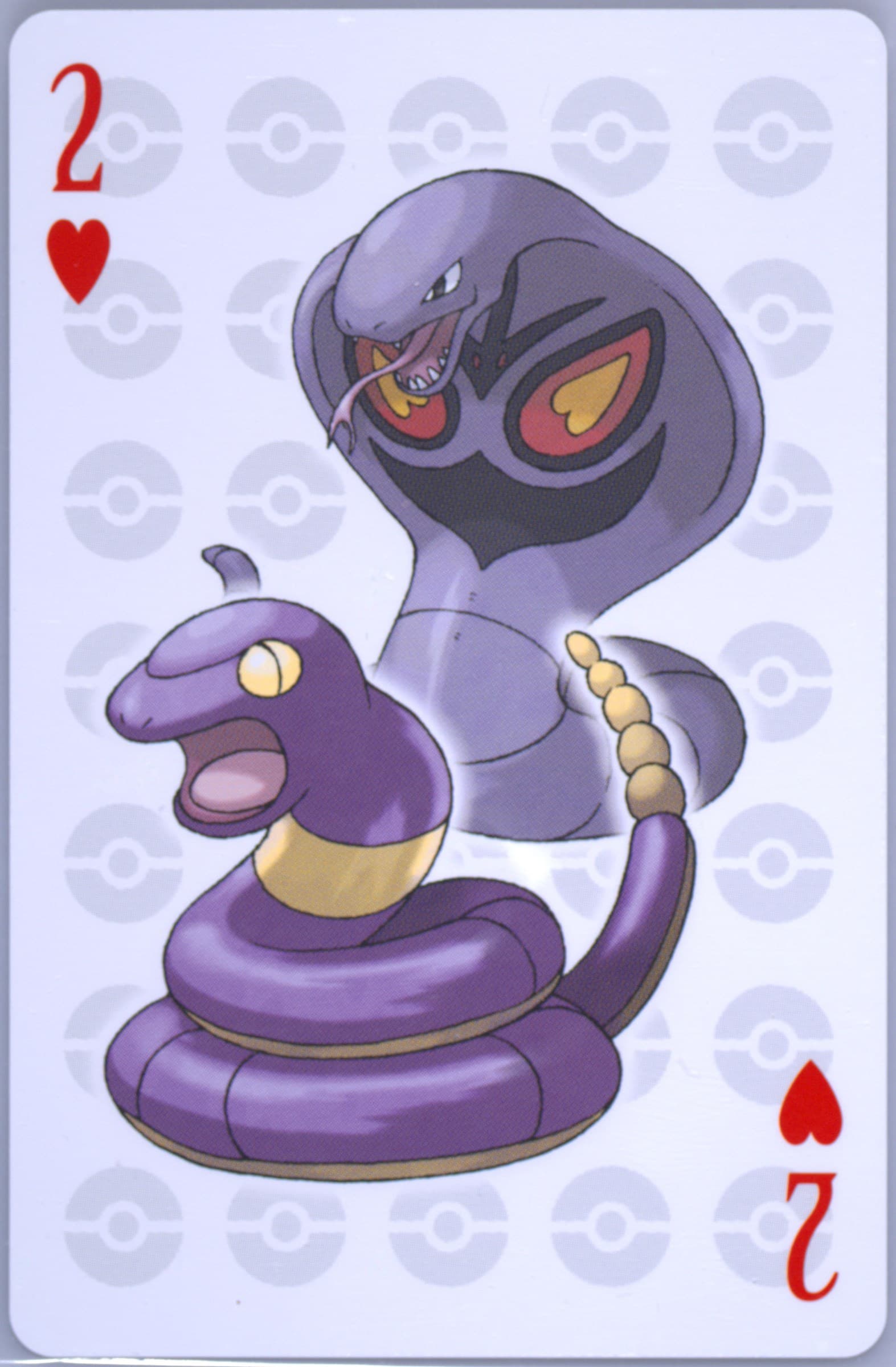 Arbok/Ekans 2 of Hearts 2006 Pokemon Center 10th Anniversary Playing Cards Green Deck
