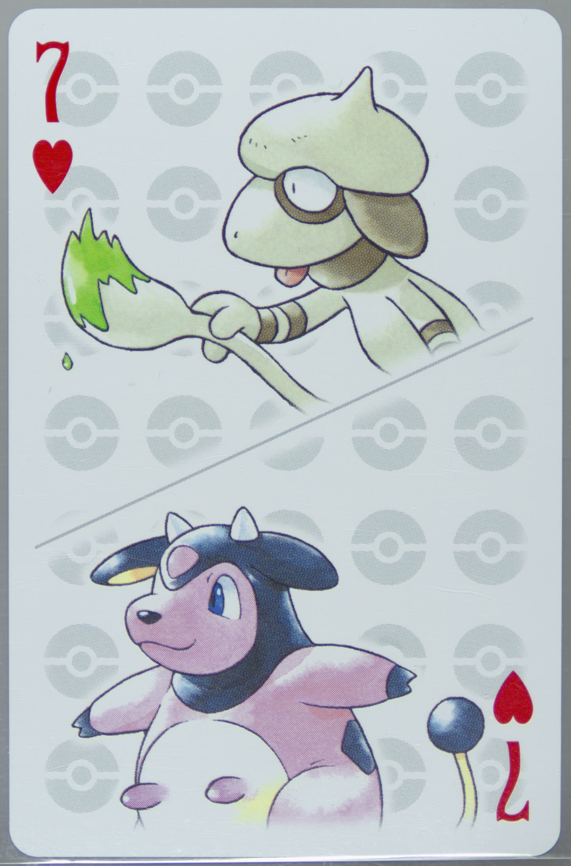 Miltank/Smeargle 7 of Hearts 2006 Pokemon Center 10th Anniversary Playing Cards Yellow Deck