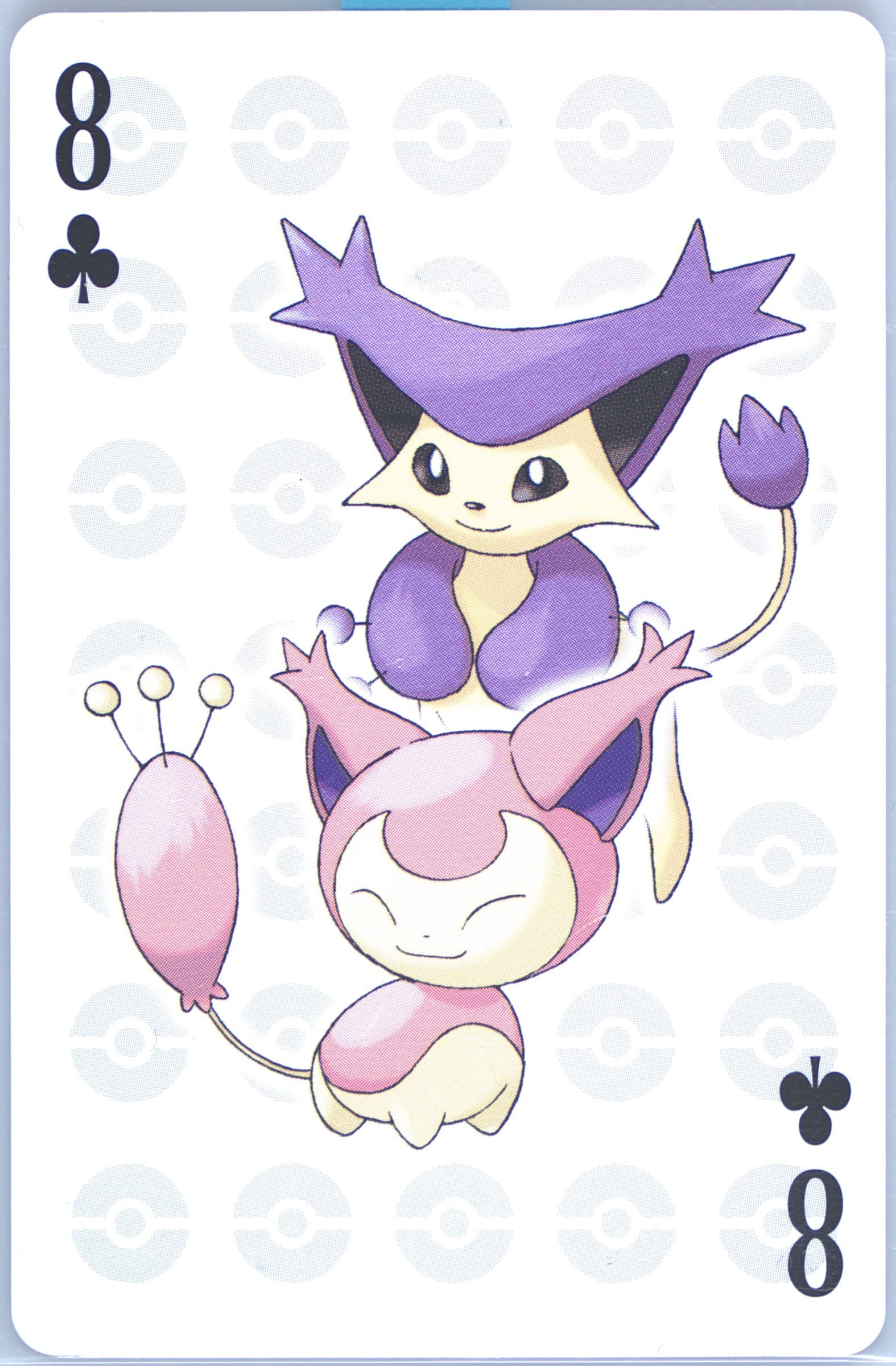 Delcatty/Skitty 8 of Clubs 2006 Pokemon Center 10th Anniversary Playing Cards Yellow Deck