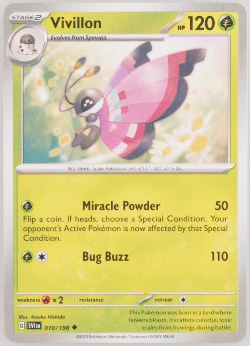 Vivillon (010) 2023 Pokemon Svi EN-Scarlet & Violet