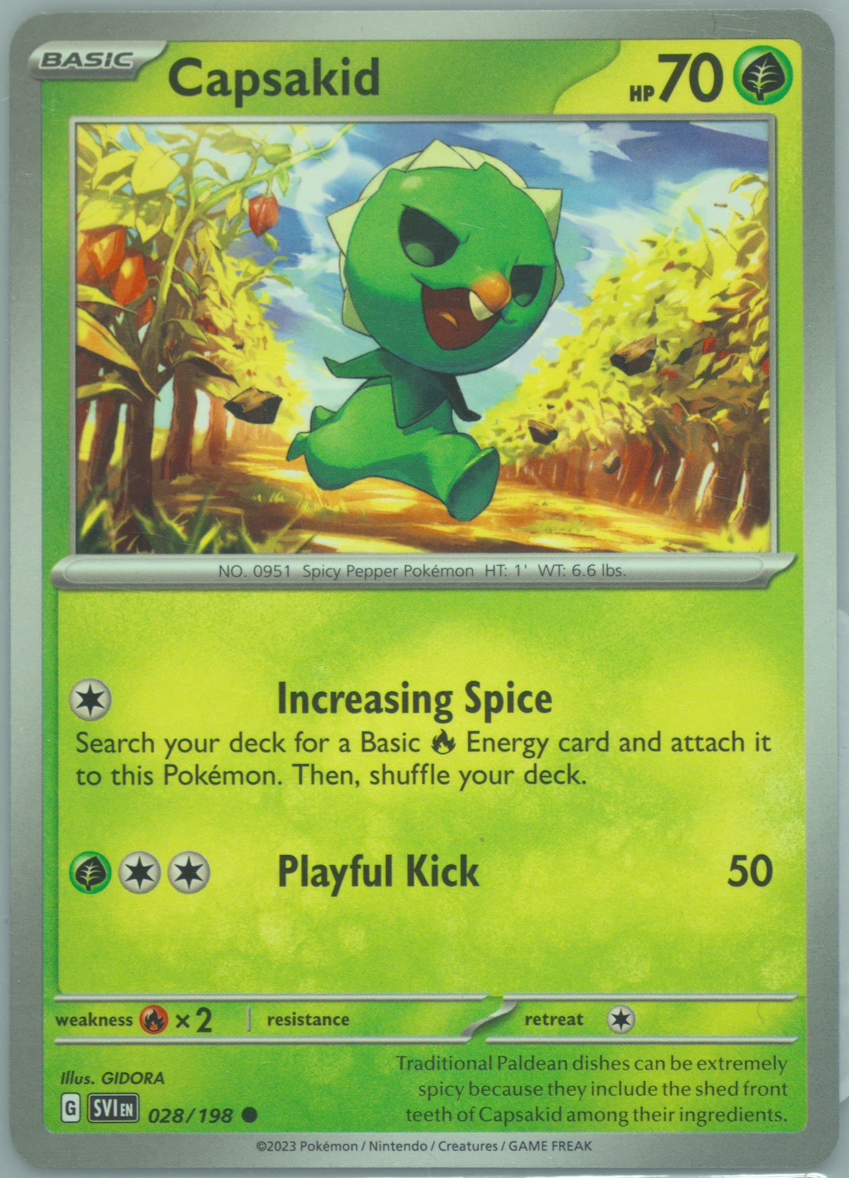 Capsakid (028) 2023 Pokemon Svi EN-Scarlet & Violet