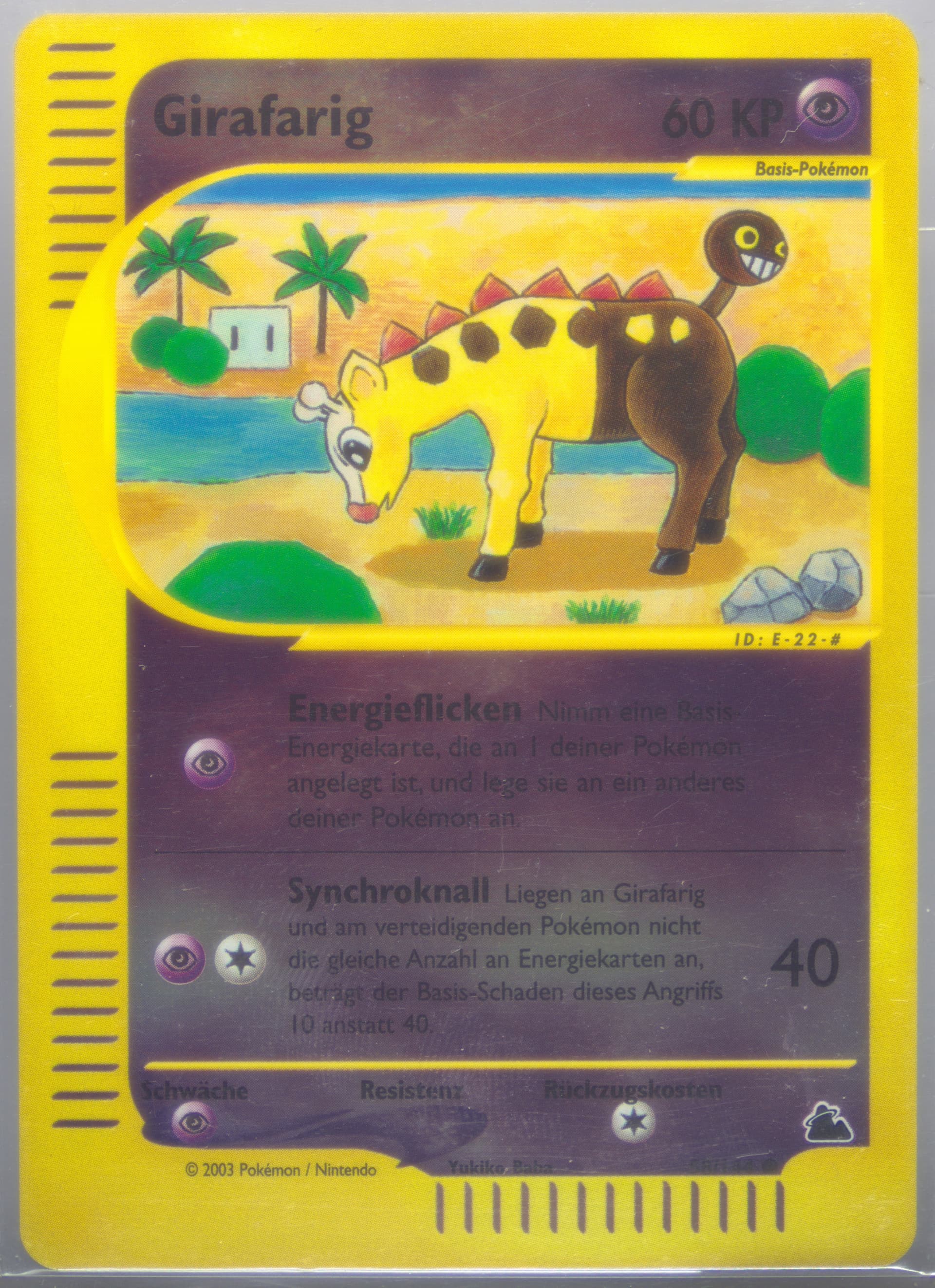 Girafarig-Reverse Foil German (58) 2003 Pokemon Skyridge