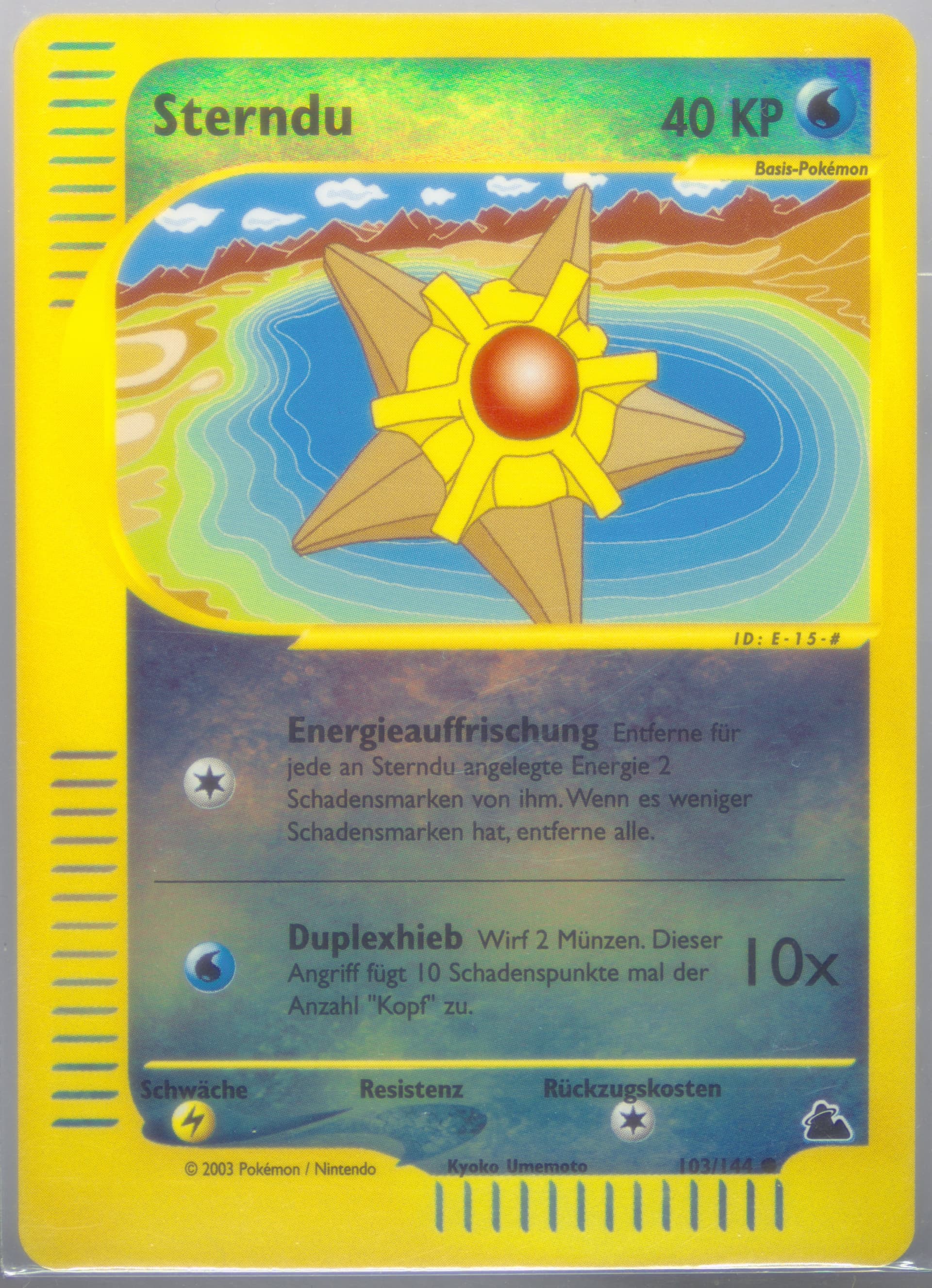 Sterndu-Reverse Foil German (103) 2003 Pokemon Skyridge