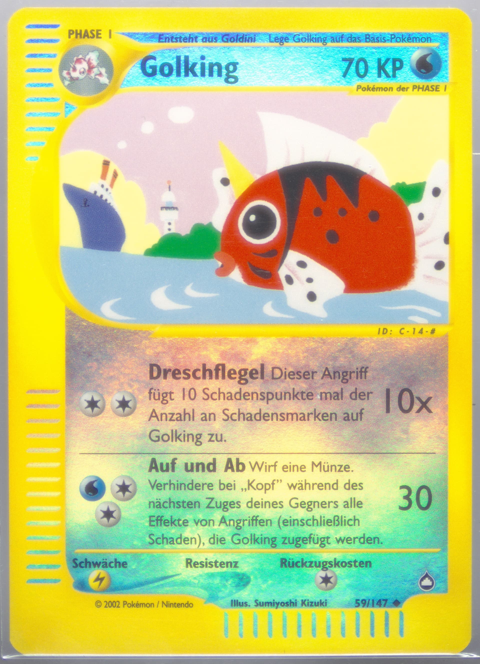 Golking-Reverse Foil German (59) 2003 Pokemon Aquapolis